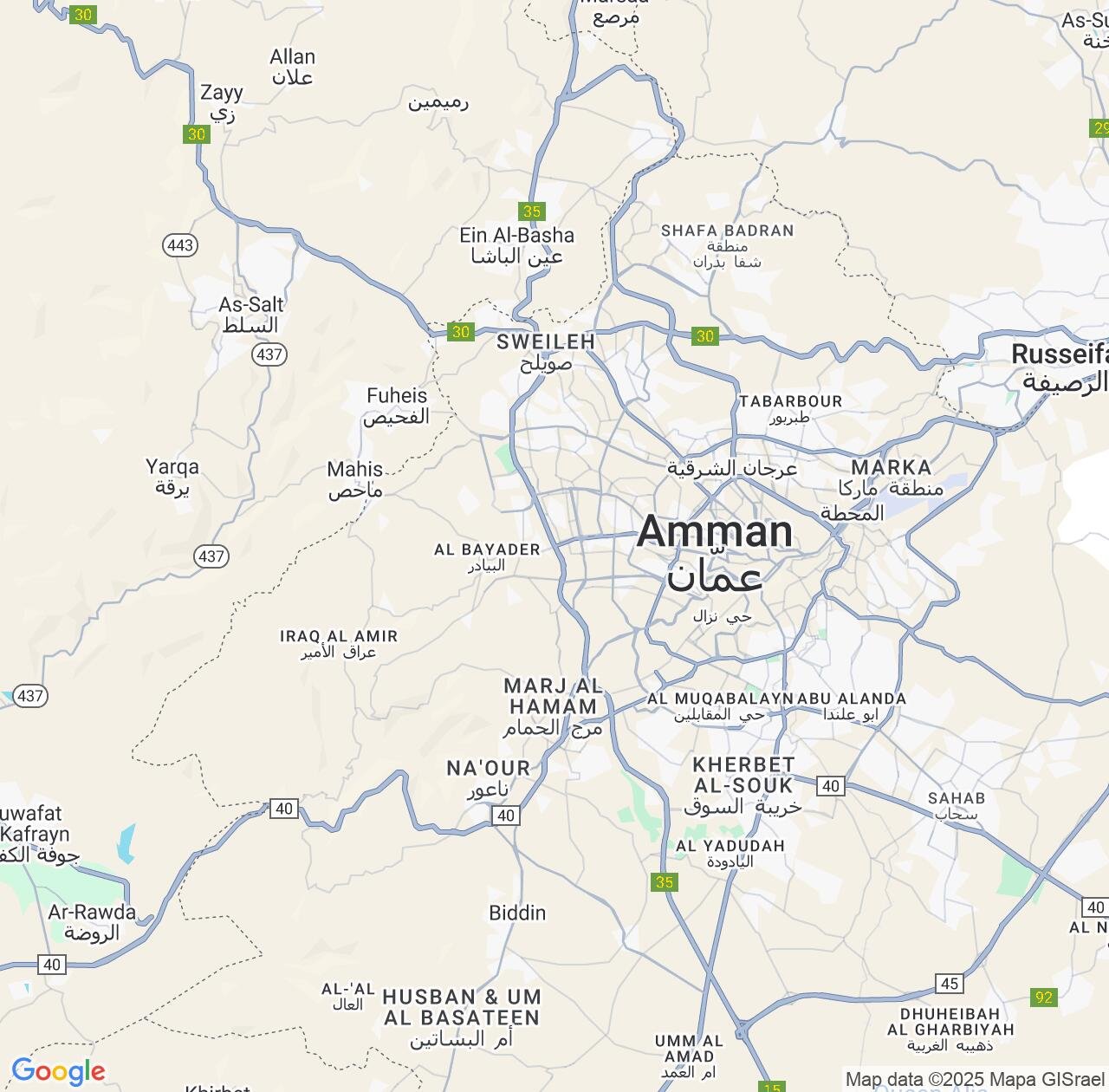 Map image for Intellectual Property Lawyers in Wadi as Sir and Amman IP firms at coordinates  ; .