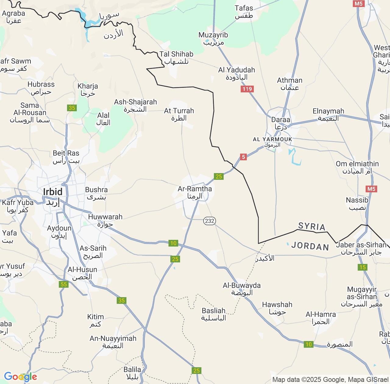 Map image for Intellectual Property Lawyers in Ar Ramtha and Irbid IP firms at coordinates  ; .