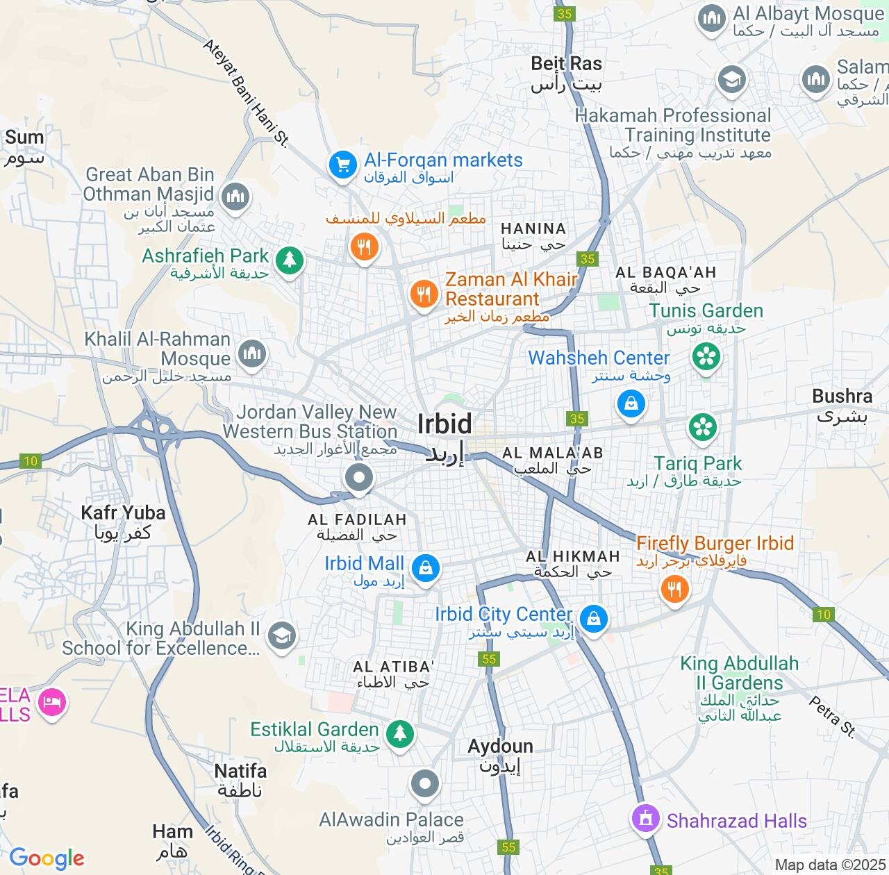 Map image for Intellectual Property Lawyers in Irbid and Jordan IP firms at coordinates  ; .