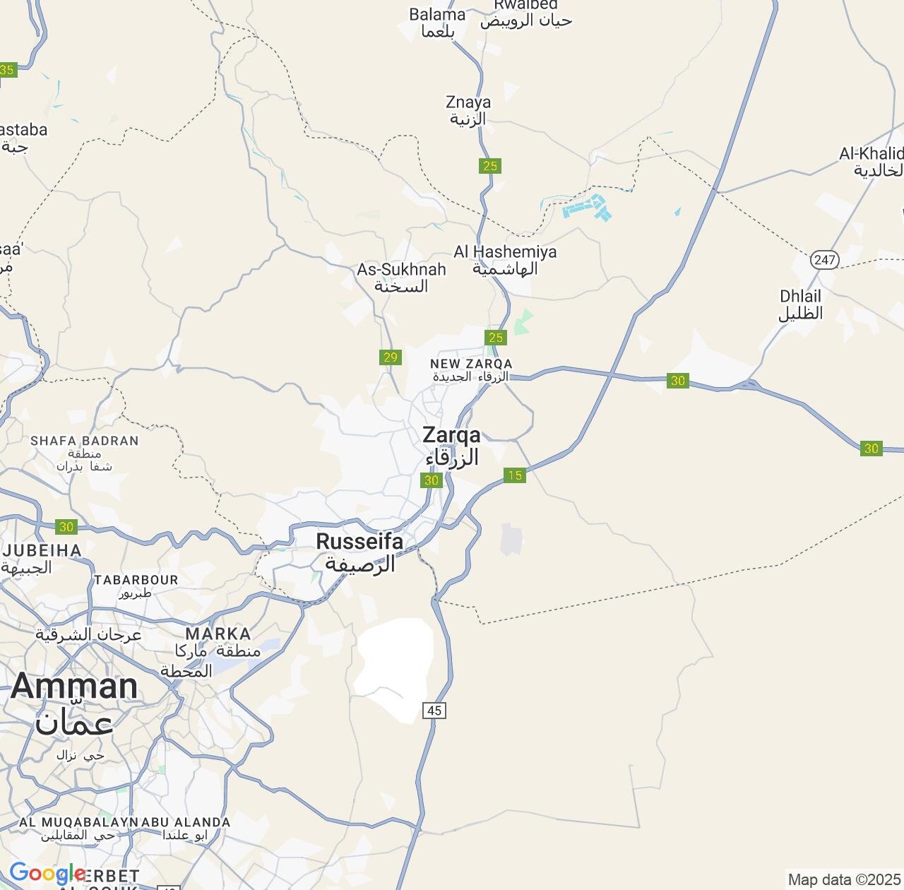 Map image for Intellectual Property Lawyers in Zarqa and Jordan IP firms at coordinates  ; .