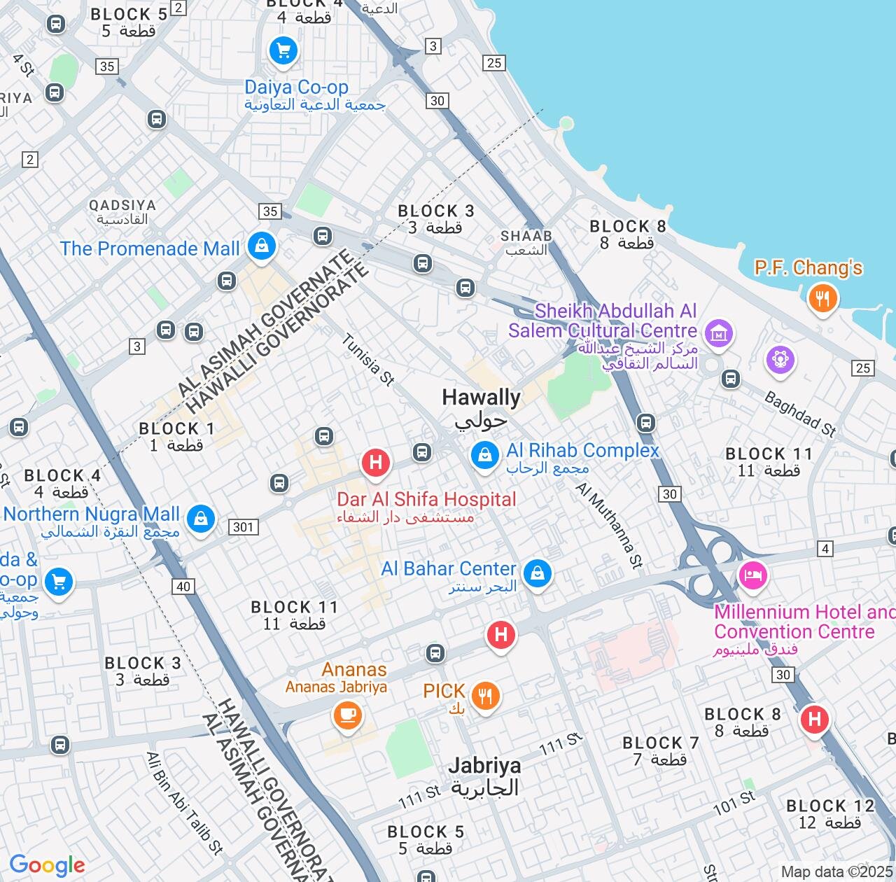 Map image for Intellectual Property Lawyers in Hawalli and Kuwait IP firms at coordinates  ; .