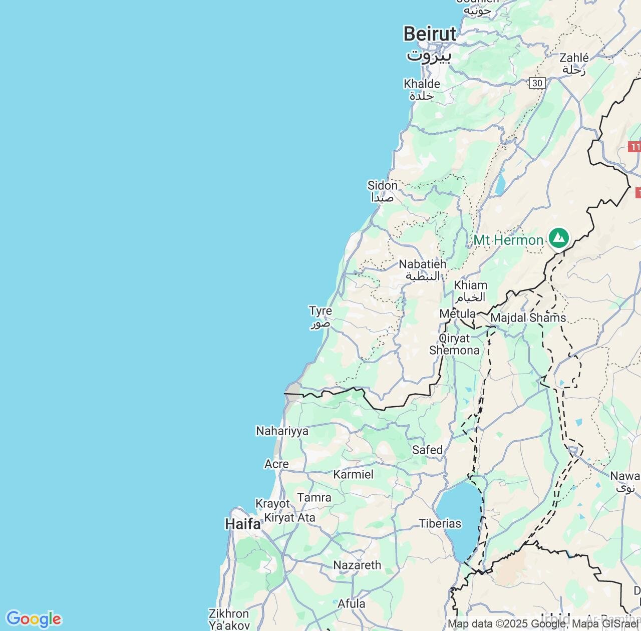 Map image for Intellectual Property Lawyers in South Governorate and Lebanon IP firms at coordinates  ; .