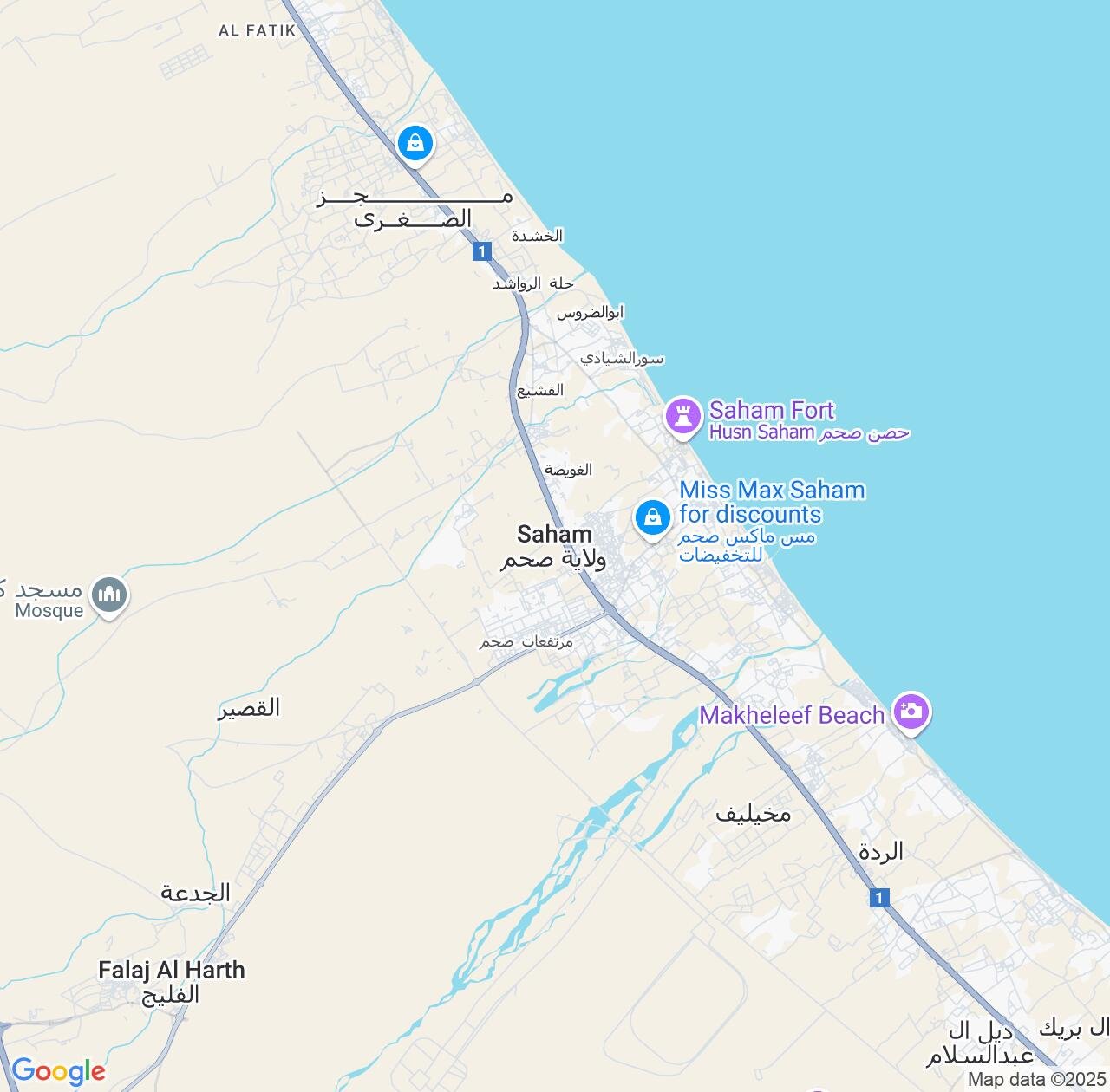 Map image for Intellectual Property Lawyers in Saham and Al Batinah North IP firms at coordinates  ; .