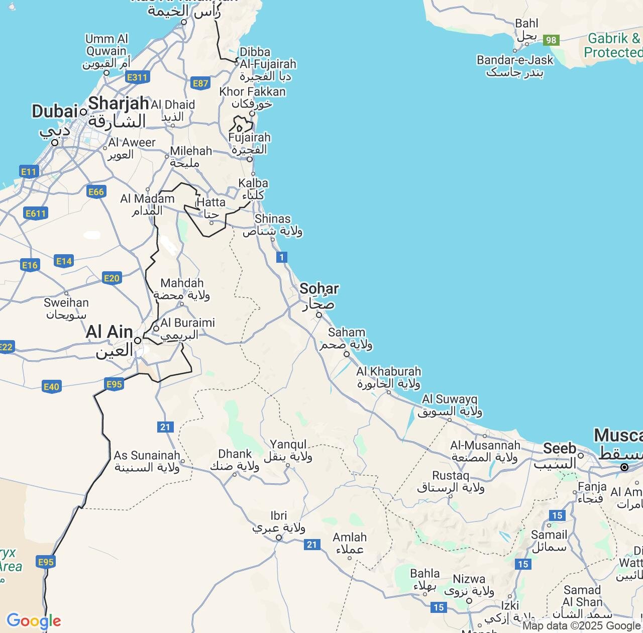 Map image for Intellectual Property Lawyers in Al Batinah North and Oman IP firms at coordinates  ; .