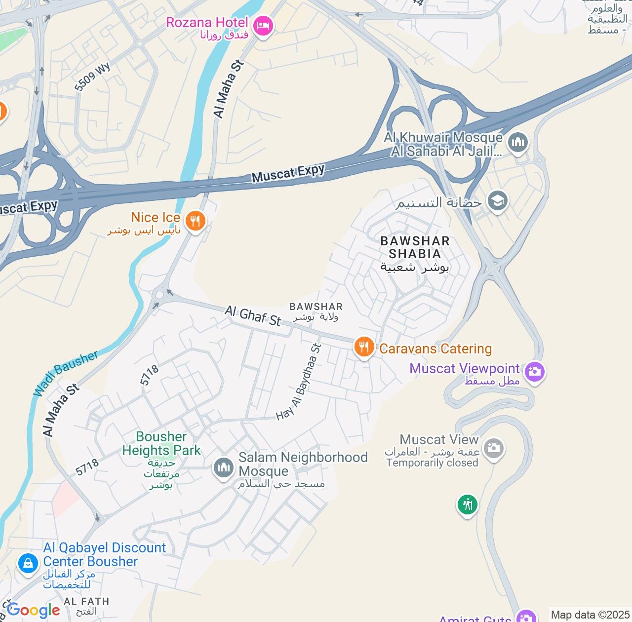 Map image for Intellectual Property Lawyers in Bawshar and Muscat IP firms at coordinates  ; .