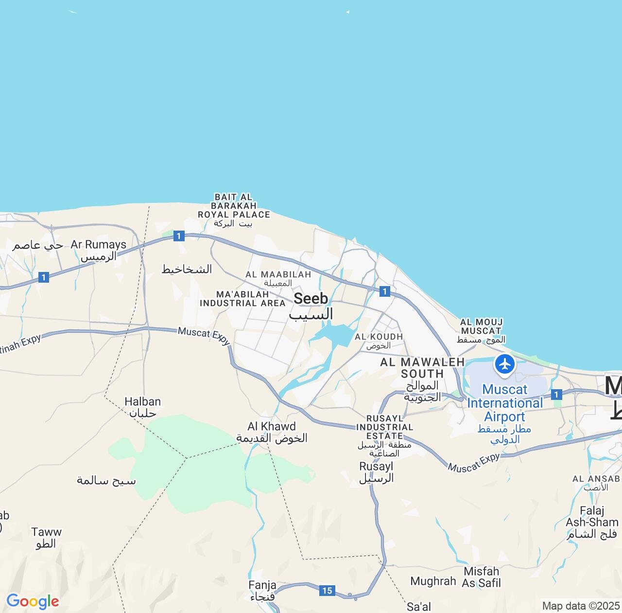 Map image for Intellectual Property Lawyers in Seeb and Muscat IP firms at coordinates  ; .