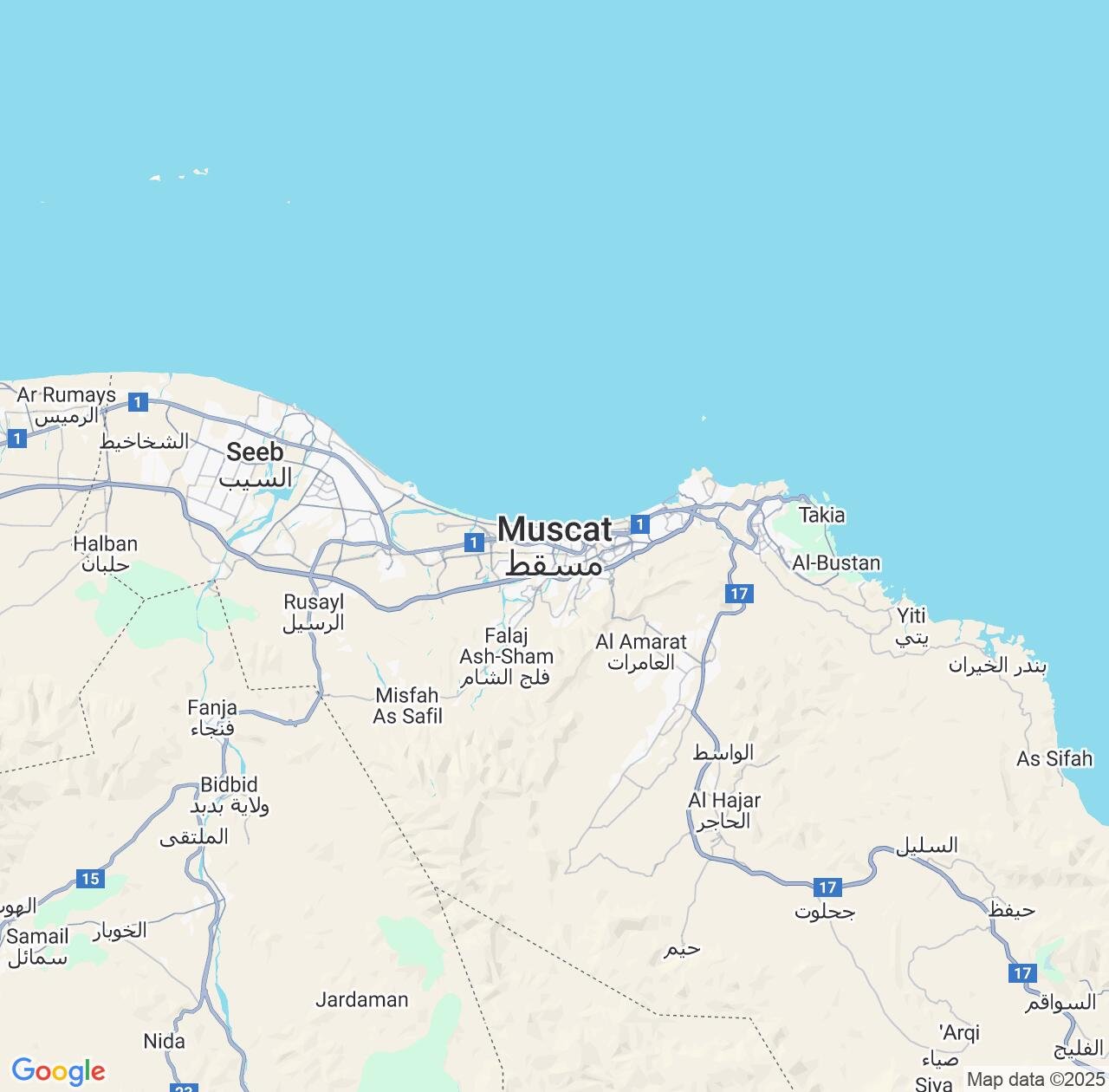 Map image for Intellectual Property Lawyers in Muscat and Oman IP firms at coordinates  ; .