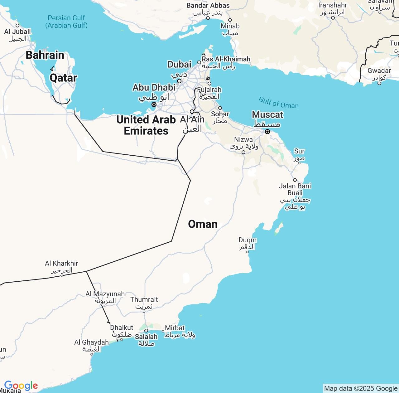 Map image for Intellectual Property Lawyers in Oman and Middle East IP firms at coordinates  ; .