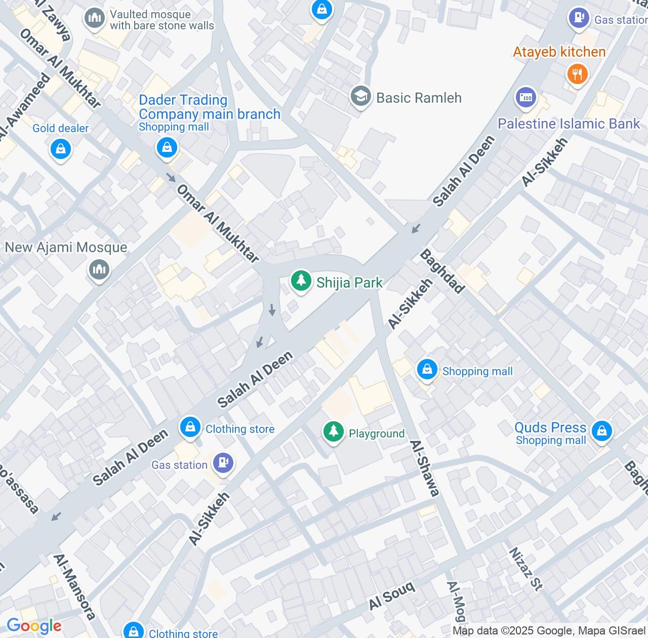 Map image for Intellectual Property Lawyers in Gaza and Gaza Strip IP firms at coordinates  ; .