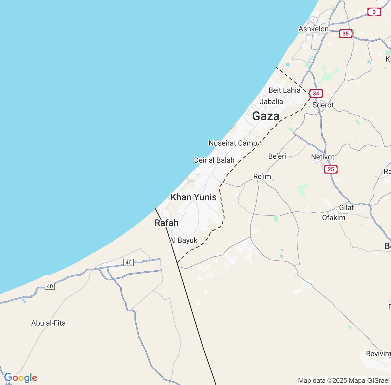 Map image for Intellectual Property Lawyers in Gaza Strip and Palestinian Territory Occupied IP firms at coordinates  ; .
