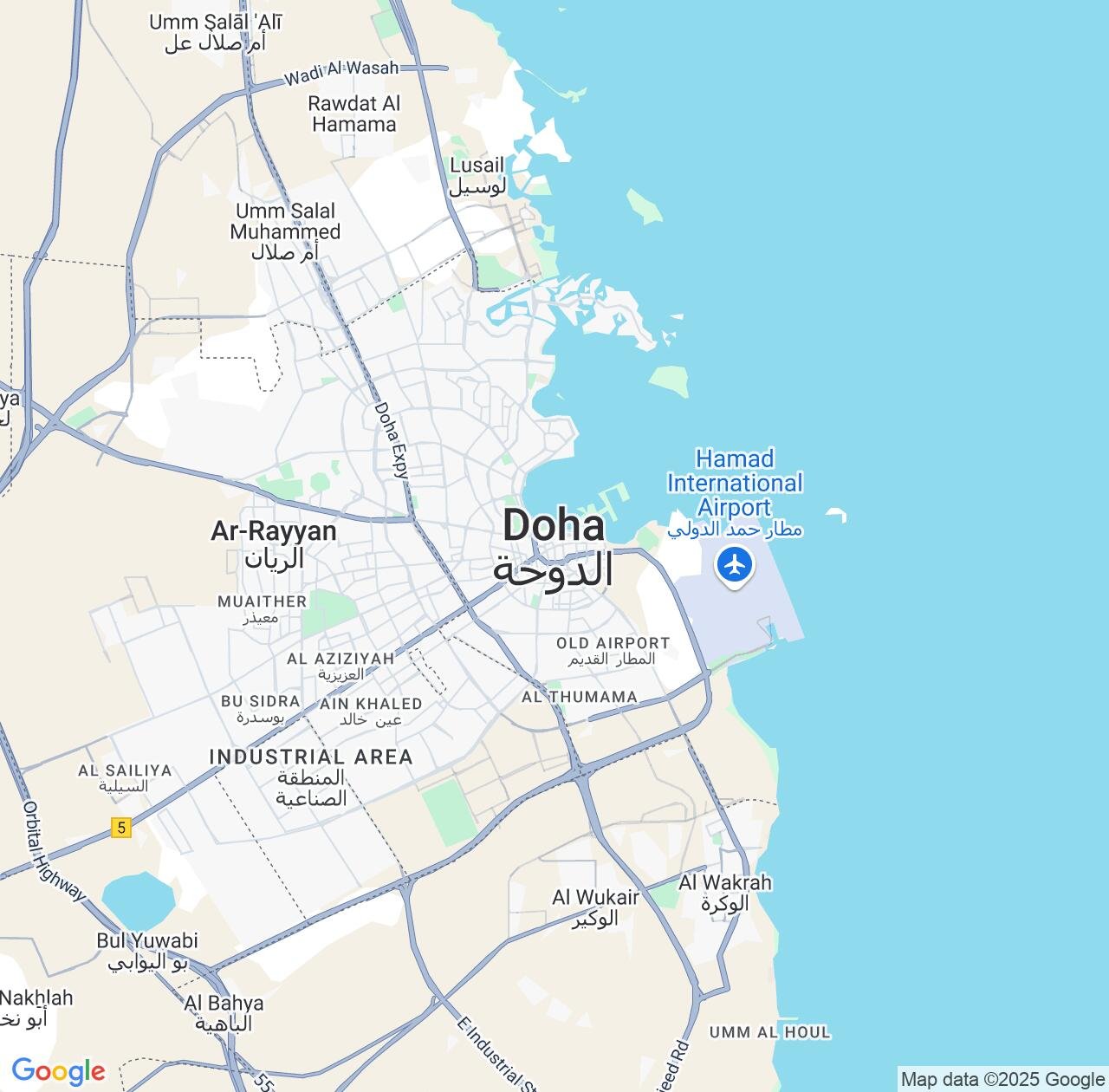 Map image for Intellectual Property Lawyers in Baladīyat ad Dawḩah and Qatar IP firms at coordinates  ; .