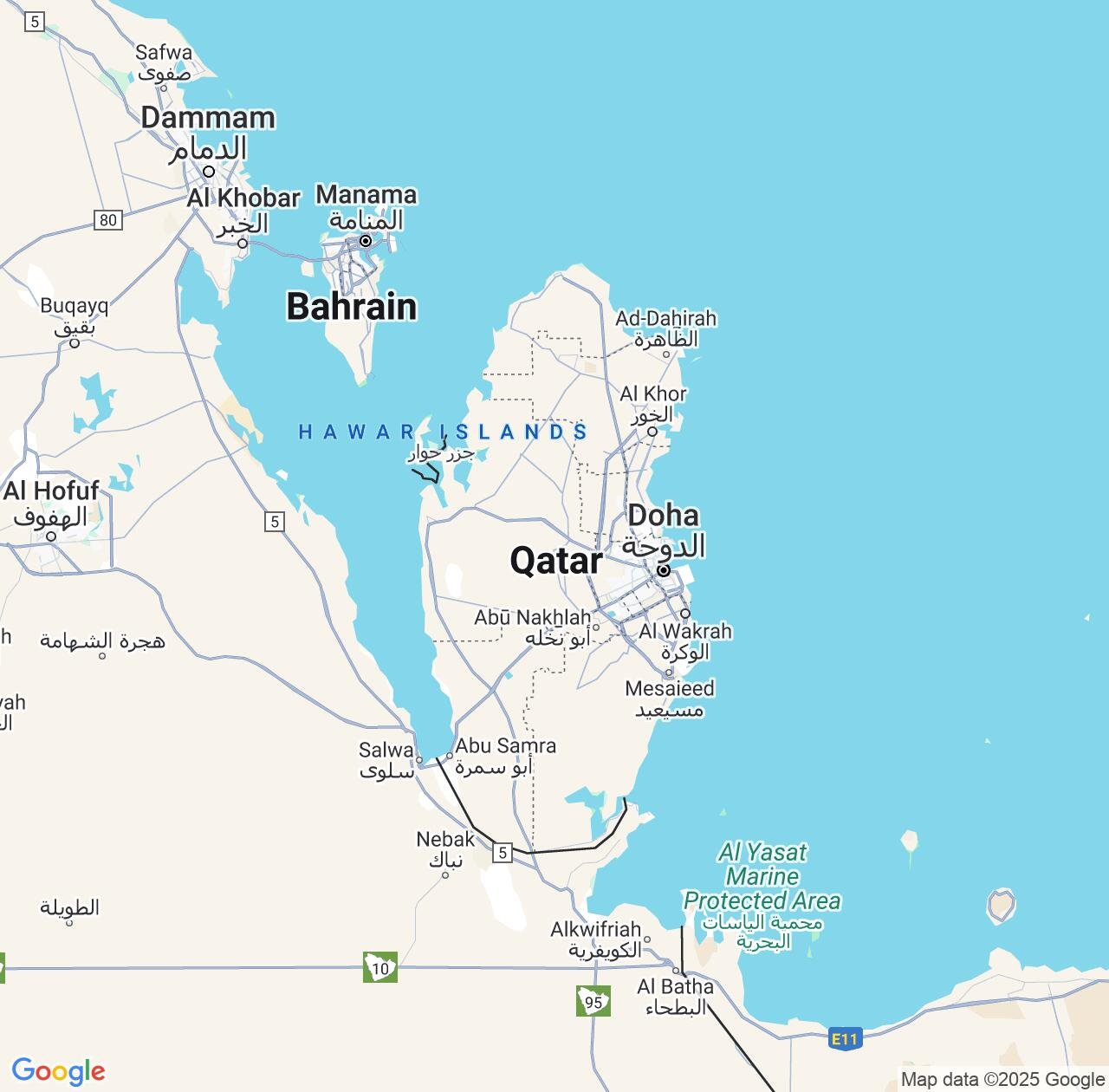Map image for Intellectual Property Lawyers in Qatar and Middle East IP firms at coordinates  ; .