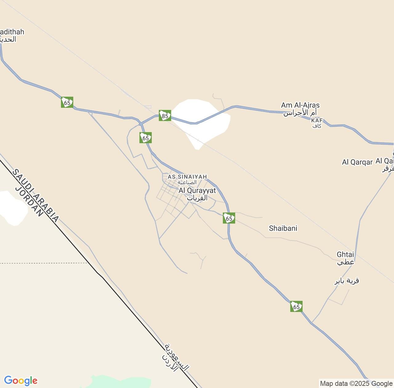 Map image for Intellectual Property Lawyers in Qurayyat and Al Jawf Region IP firms at coordinates  ; .