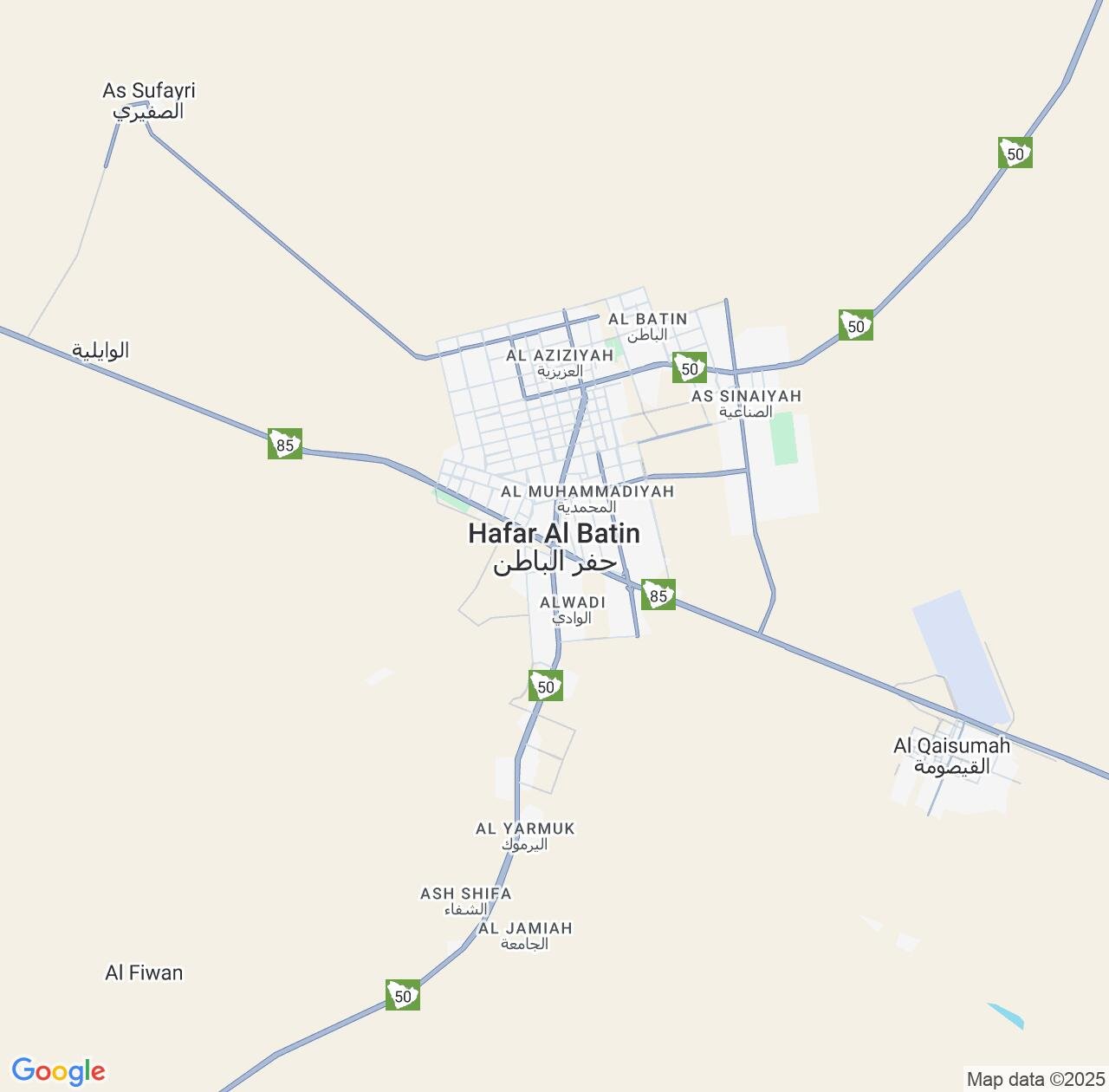 Map image for Intellectual Property Lawyers in Hafar Al-Batin and Eastern Province IP firms at coordinates  ; .