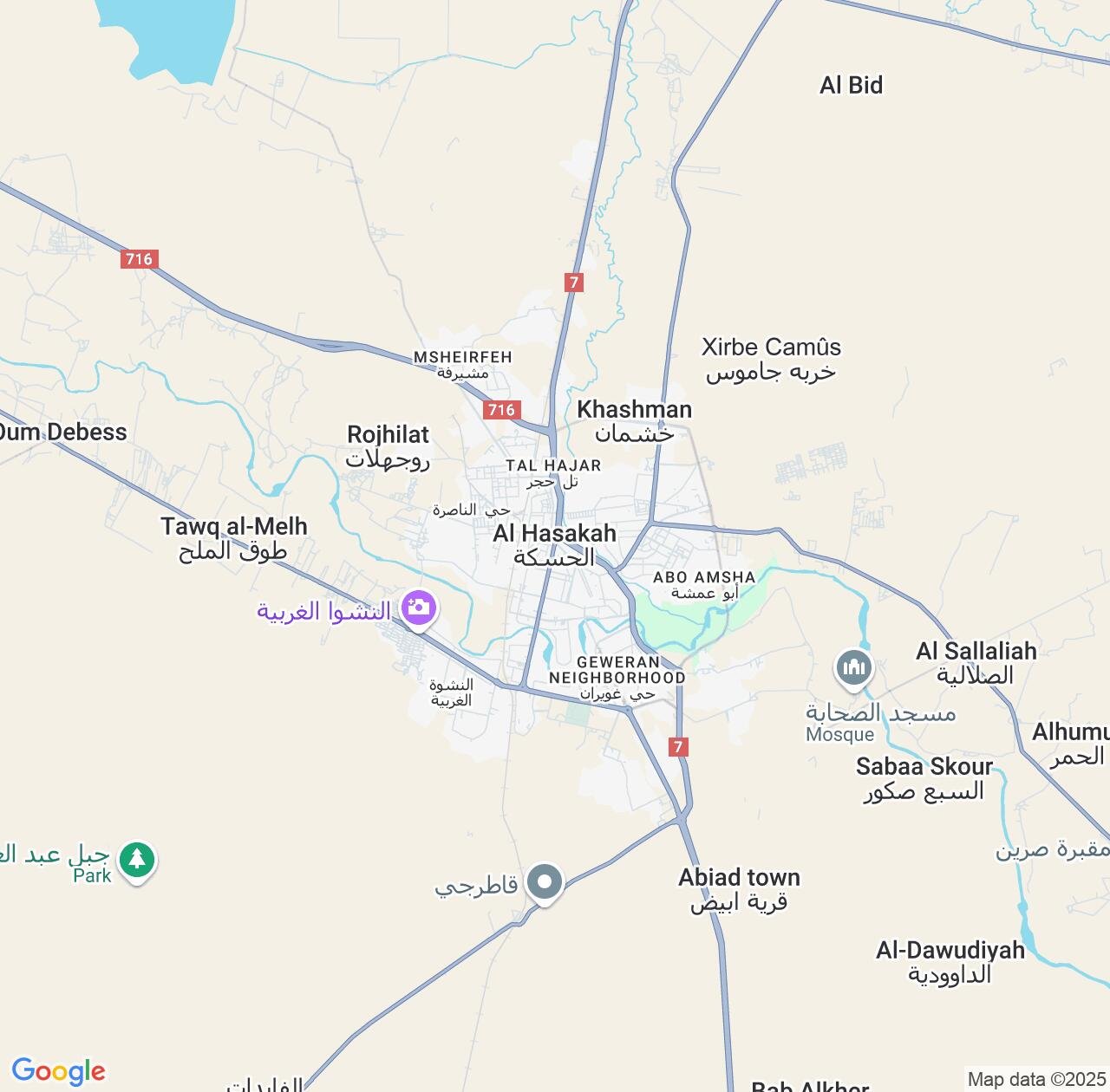 Map image for Intellectual Property Lawyers in Al-Hasakah and Syria IP firms at coordinates  ; .