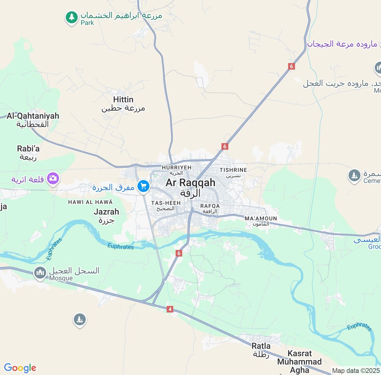 Map image for Intellectual Property Lawyers in Ar-Raqqah and Syria IP firms at coordinates  ; .