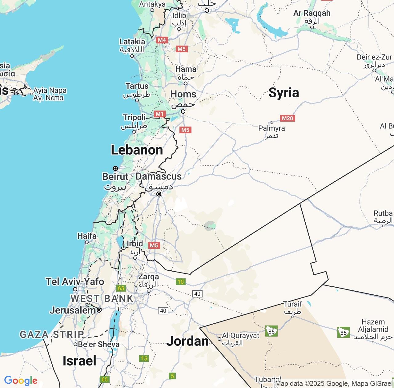 Map image for Intellectual Property Lawyers in Rif-dimashq and Syria IP firms at coordinates  ; .