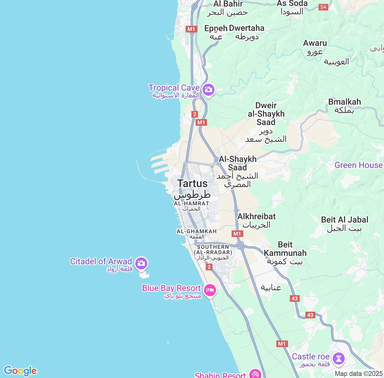 Map image for Intellectual Property Lawyers in Tartus and Syria IP firms at coordinates  ; .
