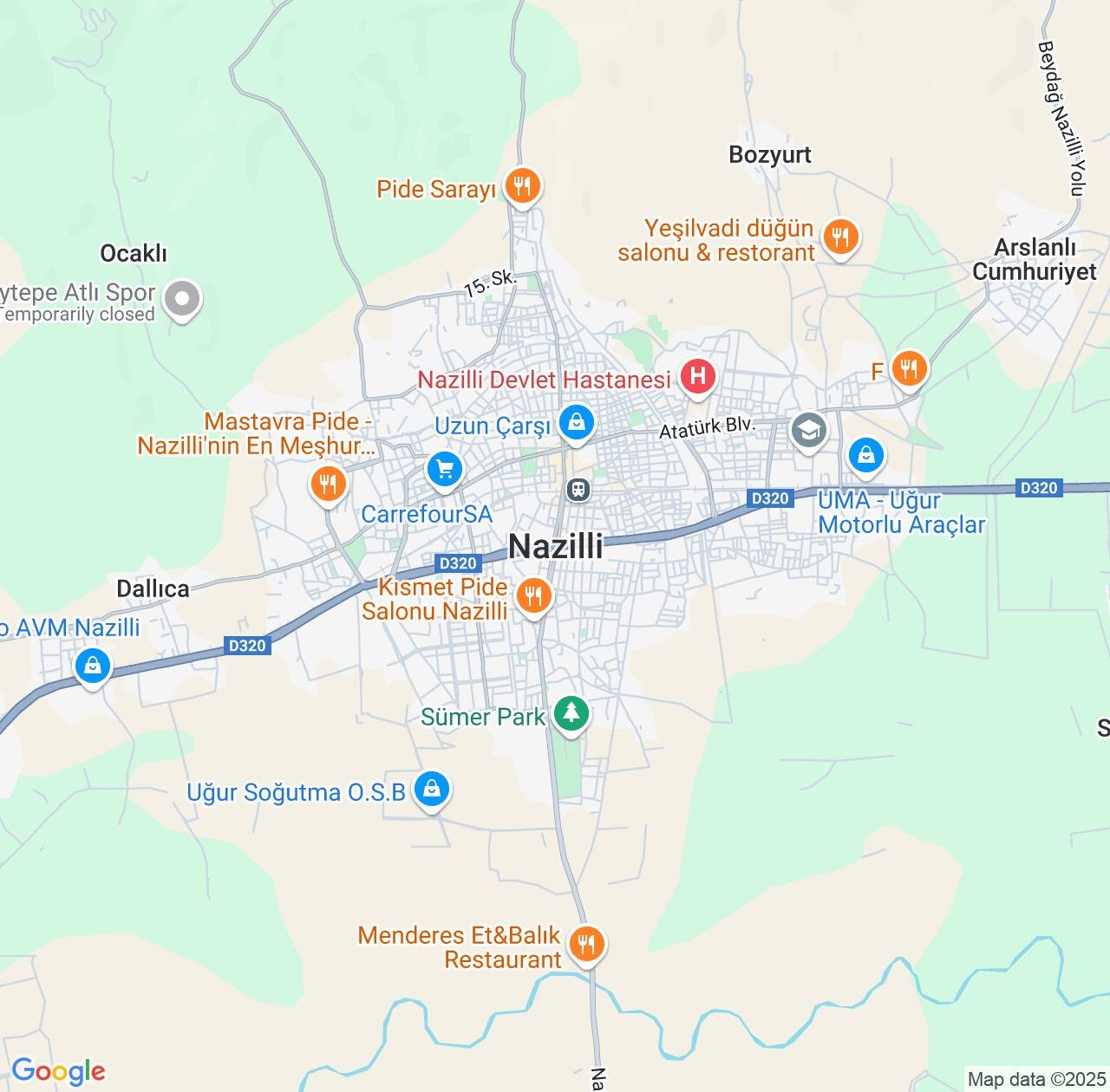 Map image for Intellectual Property Lawyers in Nazilli and Aydın IP firms at coordinates  ; .