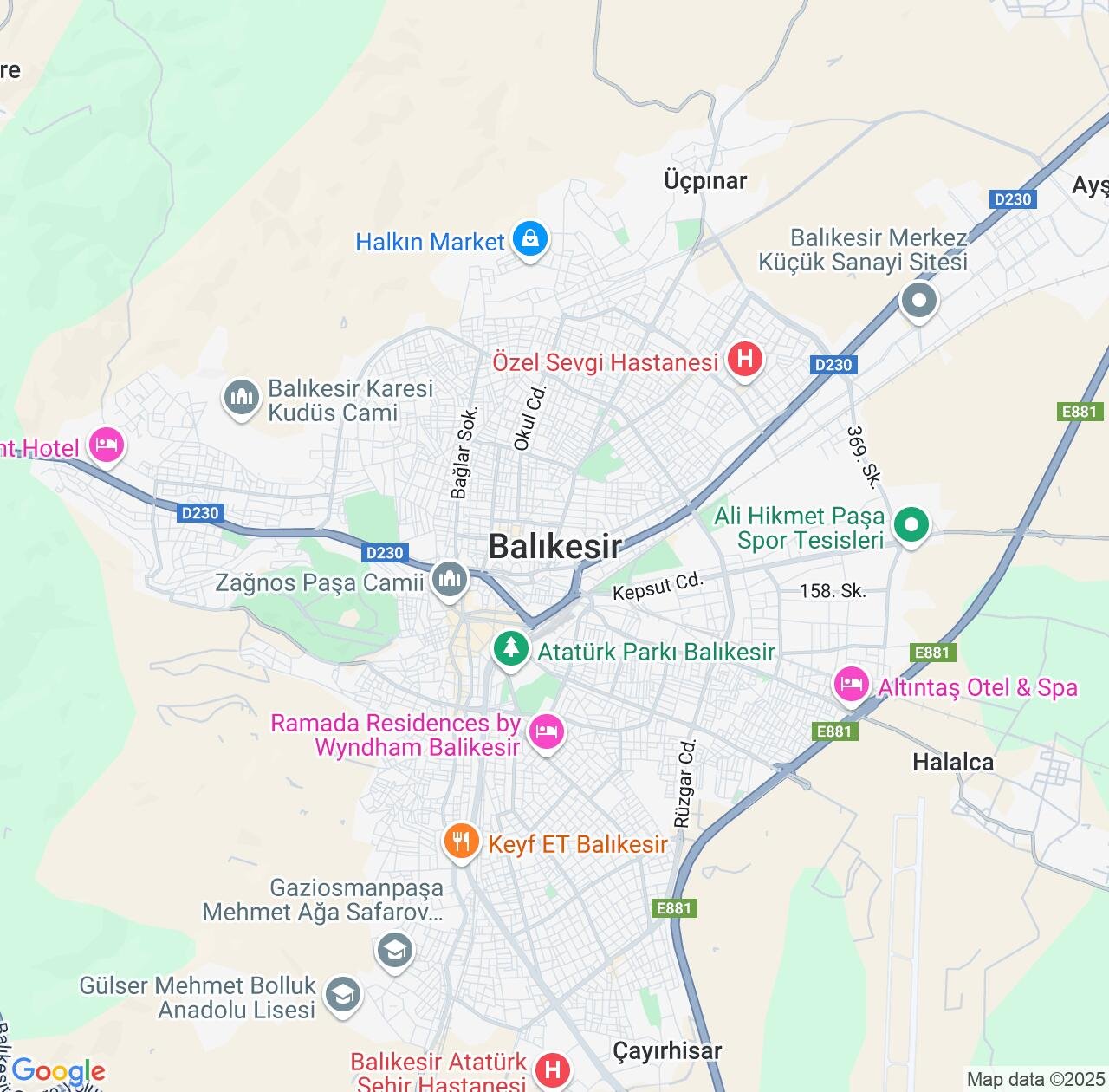Map image for Intellectual Property Lawyers in Balıkesir and Turkey IP firms at coordinates  ; .