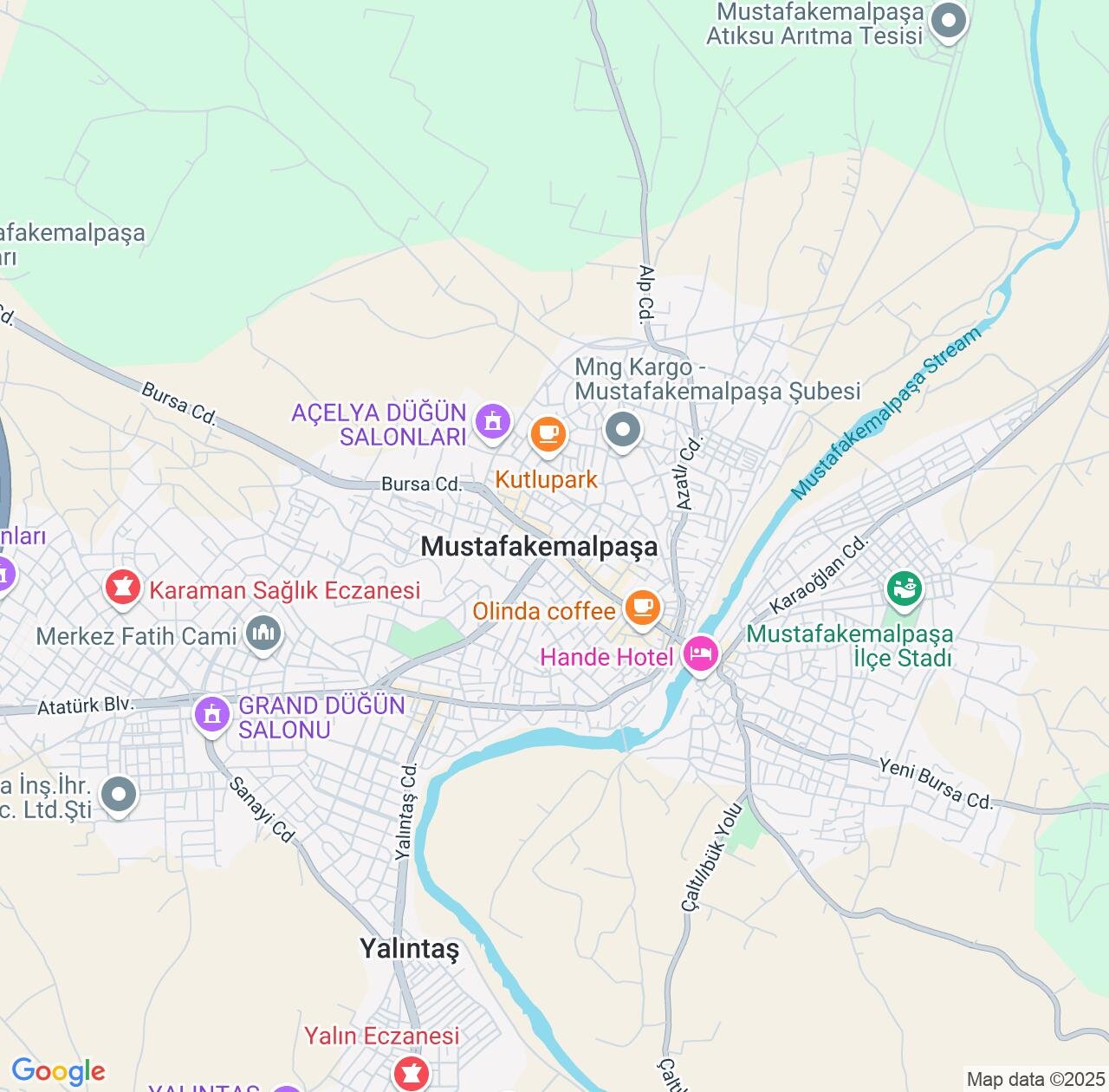Map image for Intellectual Property Lawyers in Mustafakemalpasa and Bursa Province IP firms at coordinates  ; .