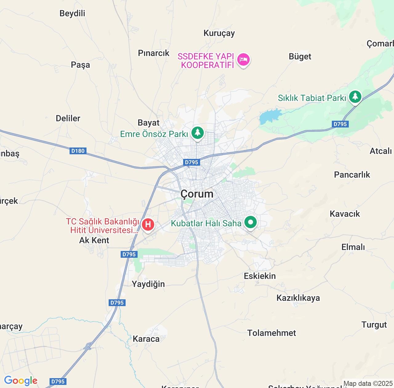 Map image for Intellectual Property Lawyers in Çorum and Turkey IP firms at coordinates  ; .