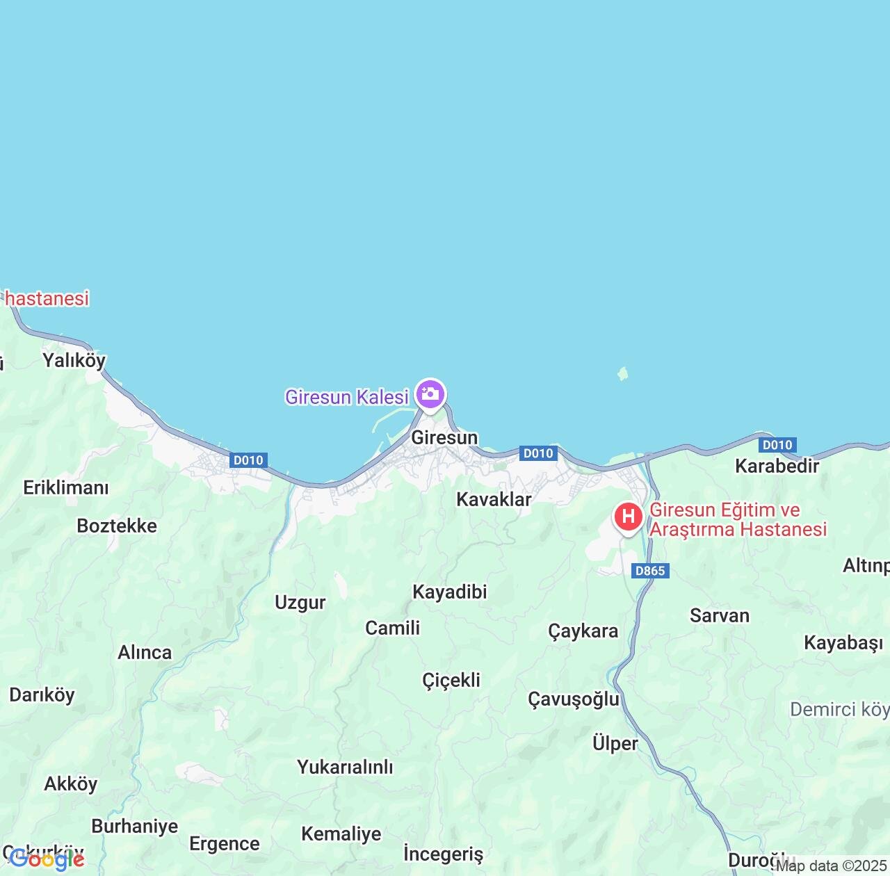 Map image for Intellectual Property Lawyers in Giresun and Turkey IP firms at coordinates  ; .