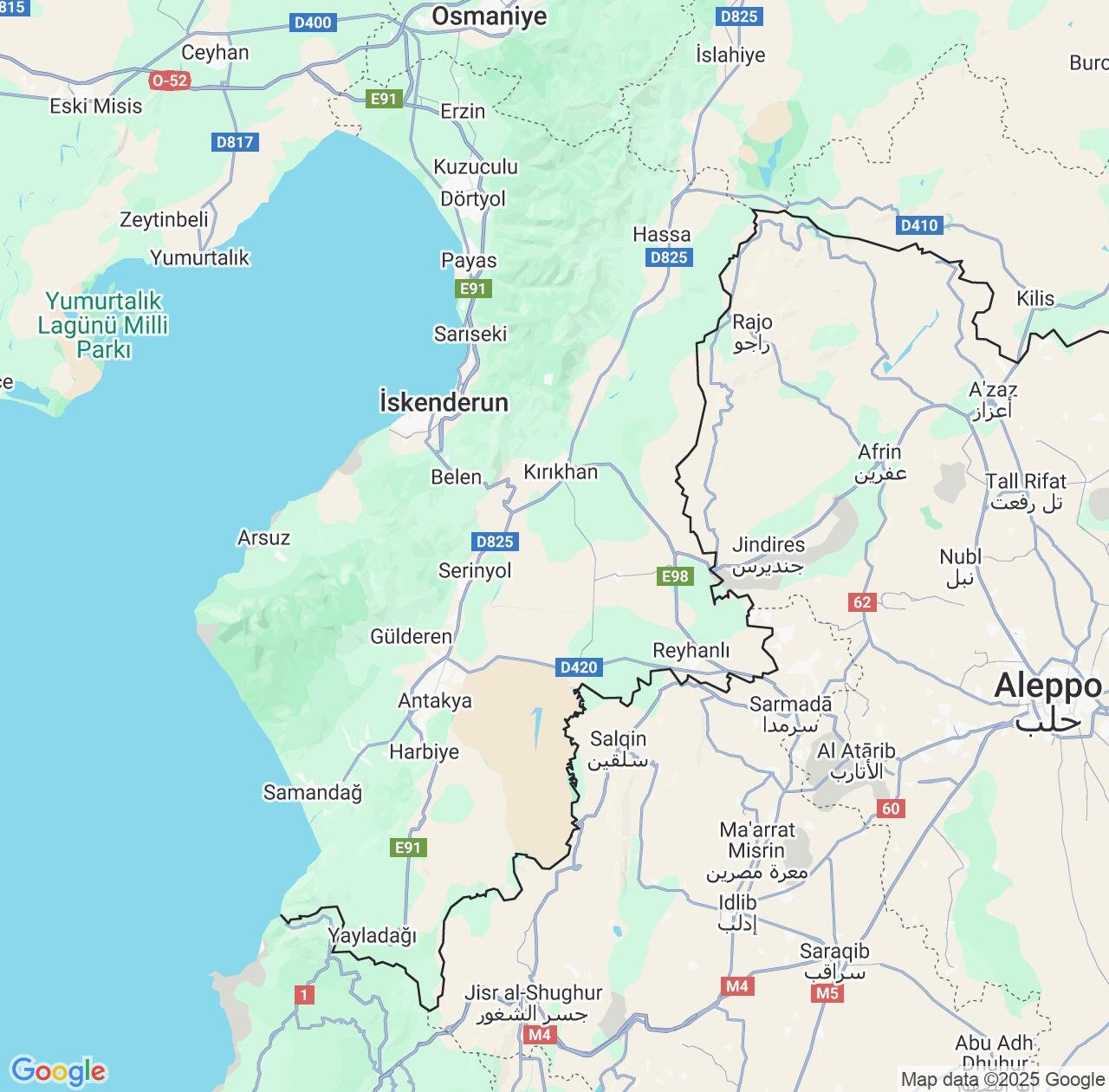 Map image for Intellectual Property Lawyers in Hatay and Turkey IP firms at coordinates  ; .
