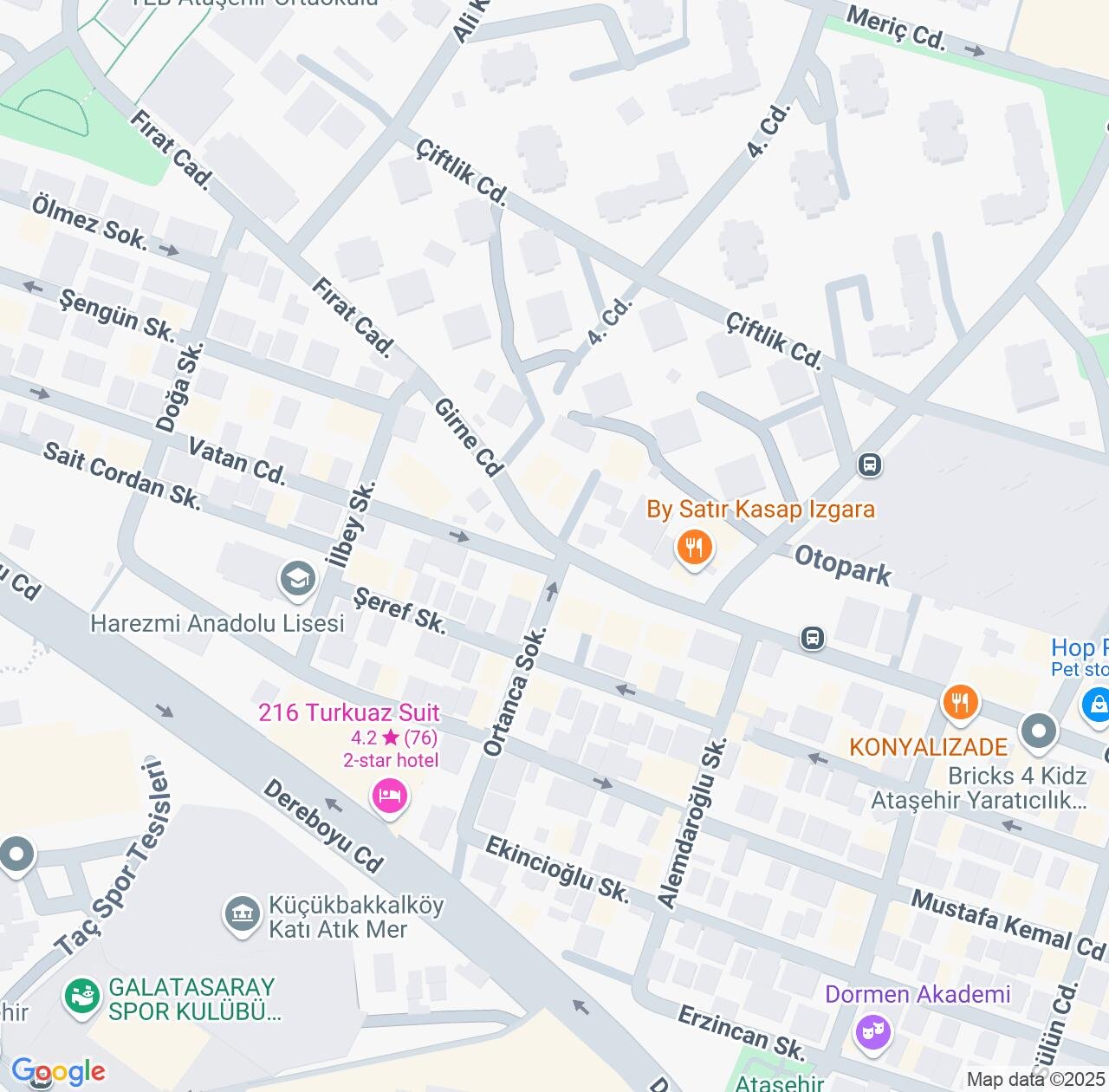 Map image for Intellectual Property Lawyers in Atasehir and Istanbul IP firms at coordinates  ; .