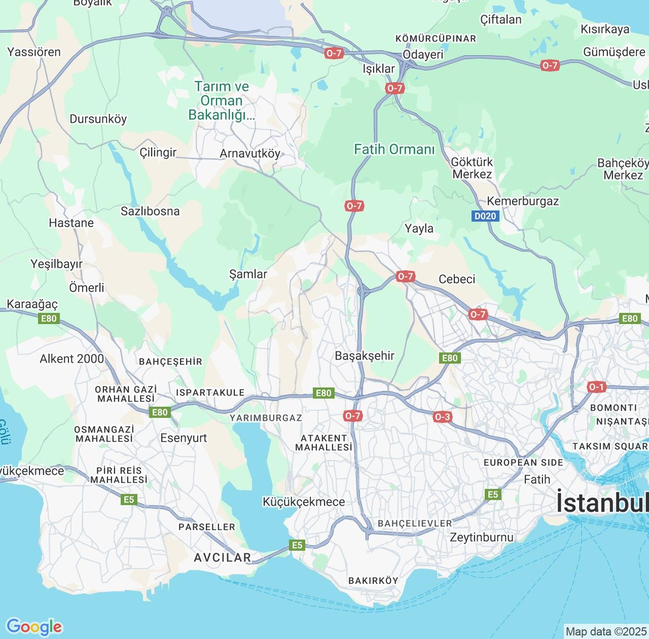 Map image for Intellectual Property Lawyers in Basaksehir and Istanbul IP firms at coordinates  ; .