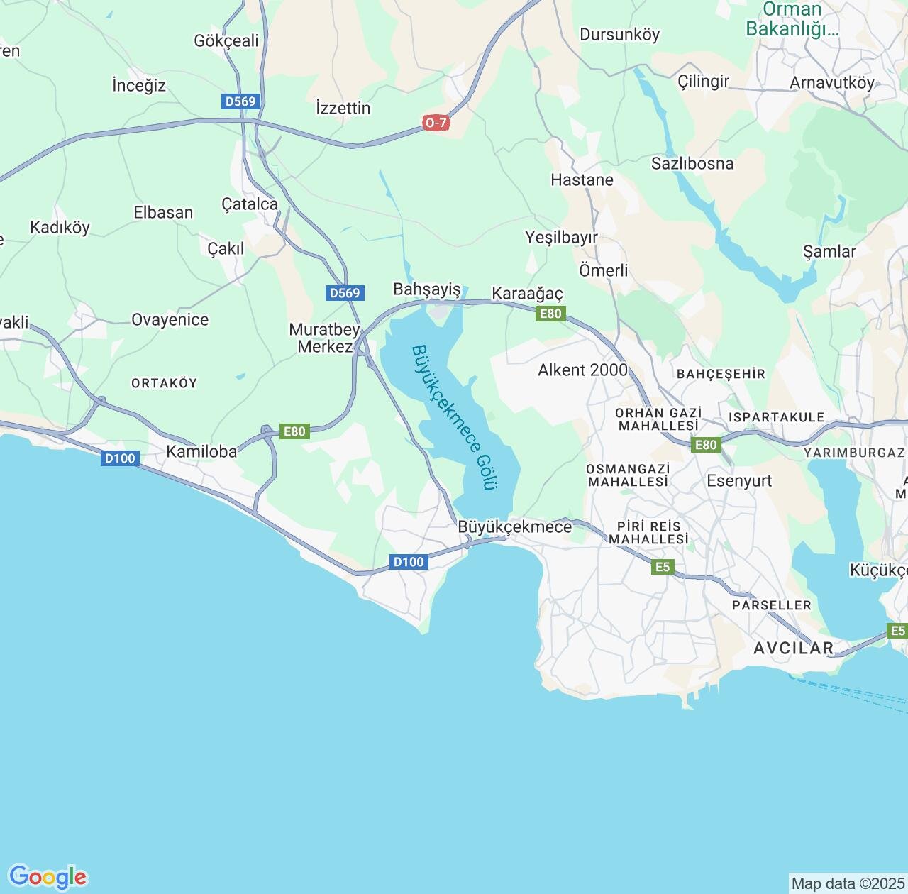 Map image for Intellectual Property Lawyers in Bueyuekcekmece and Istanbul IP firms at coordinates  ; .