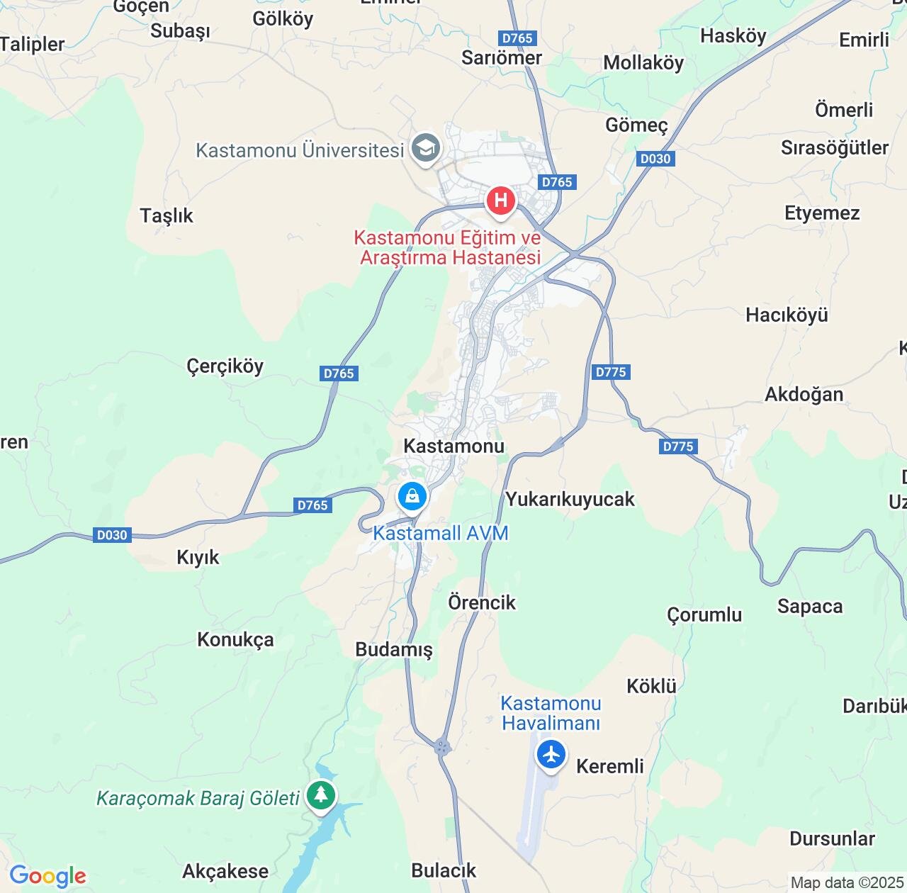 Map image for Intellectual Property Lawyers in Kastamonu and Turkey IP firms at coordinates  ; .