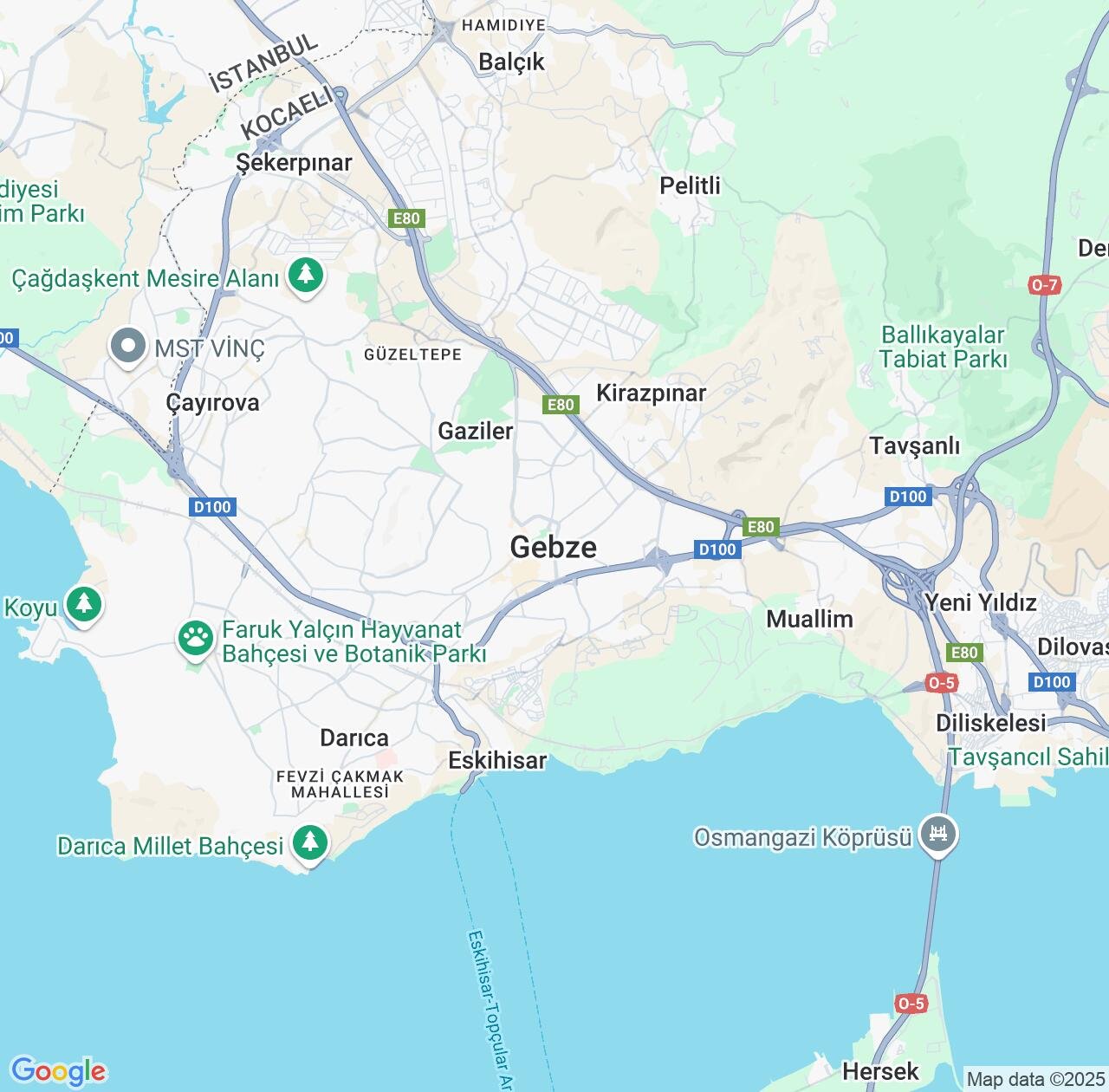 Map image for Intellectual Property Lawyers in Gebze and Kocaeli IP firms at coordinates  ; .