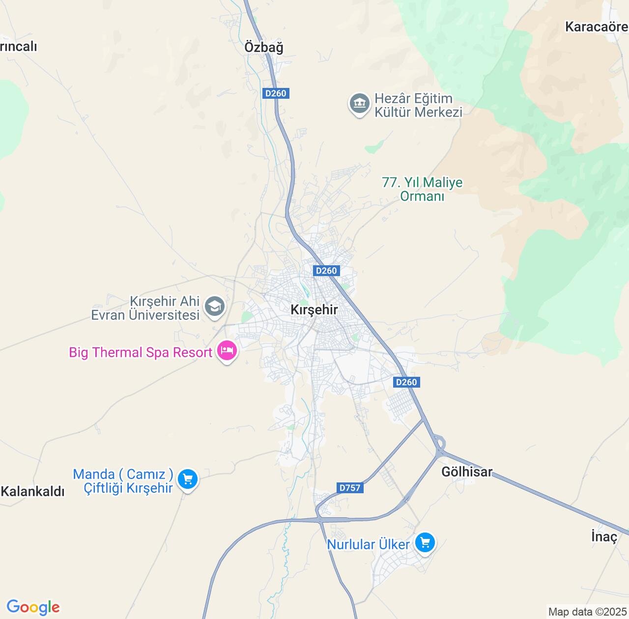 Map image for Intellectual Property Lawyers in Kirsehir and Kırşehir IP firms at coordinates  ; .