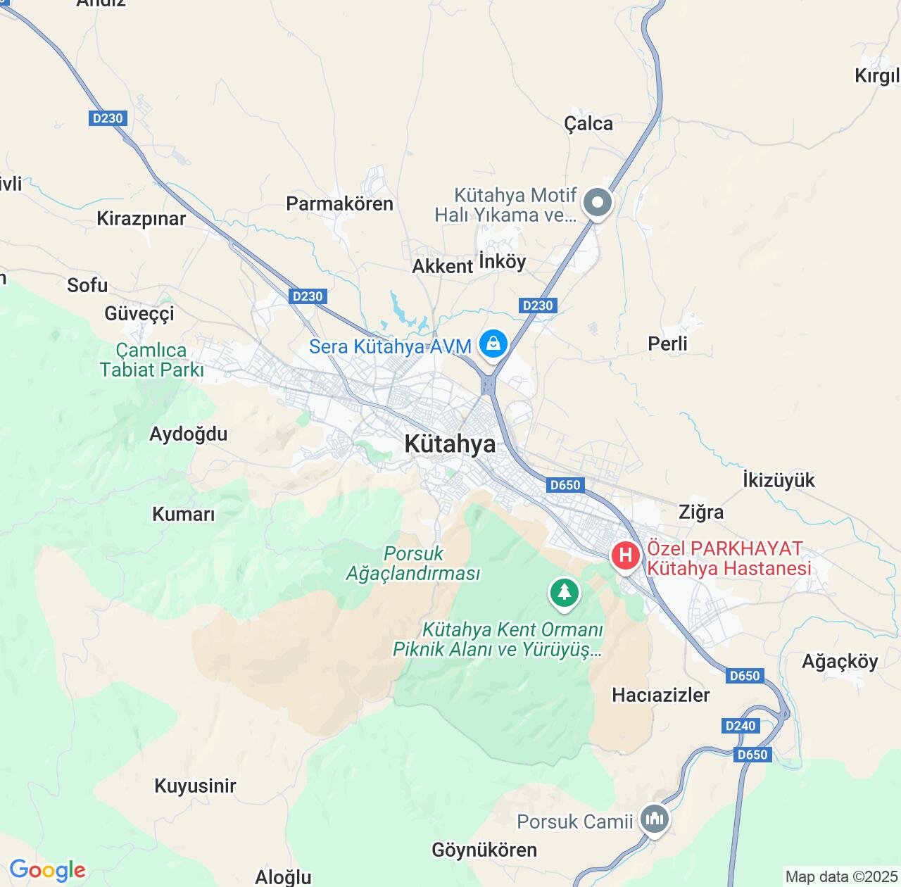 Map image for Intellectual Property Lawyers in Kütahya and Turkey IP firms at coordinates  ; .