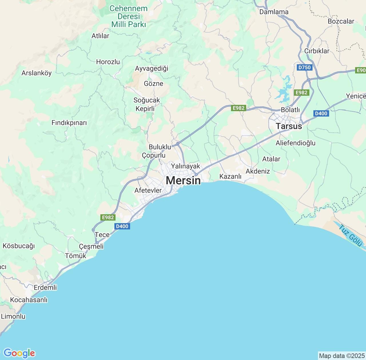 Map image for Intellectual Property Lawyers in Mersin and Turkey IP firms at coordinates  ; .