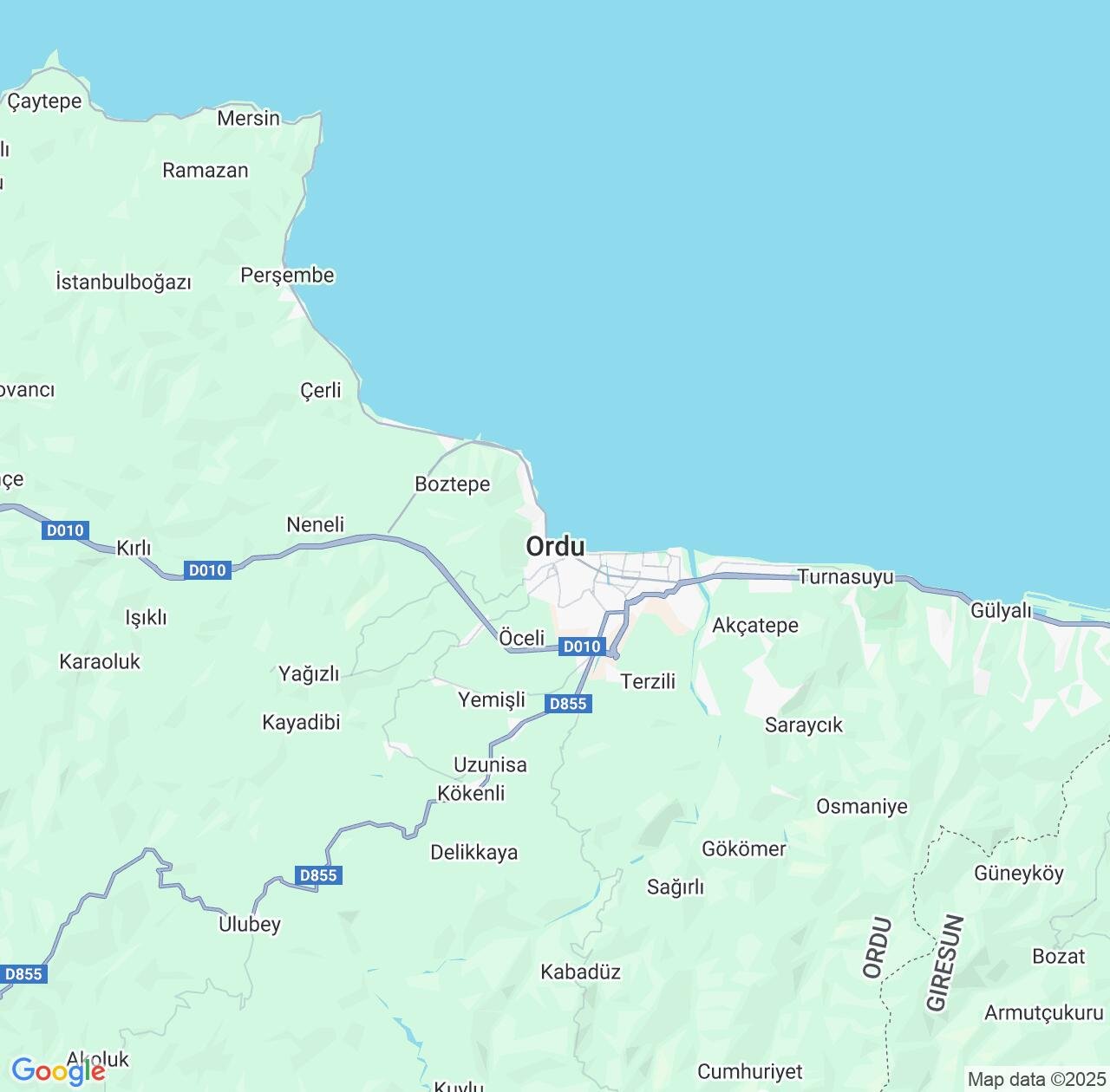 Map image for Intellectual Property Lawyers in Ordu and Turkey IP firms at coordinates  ; .