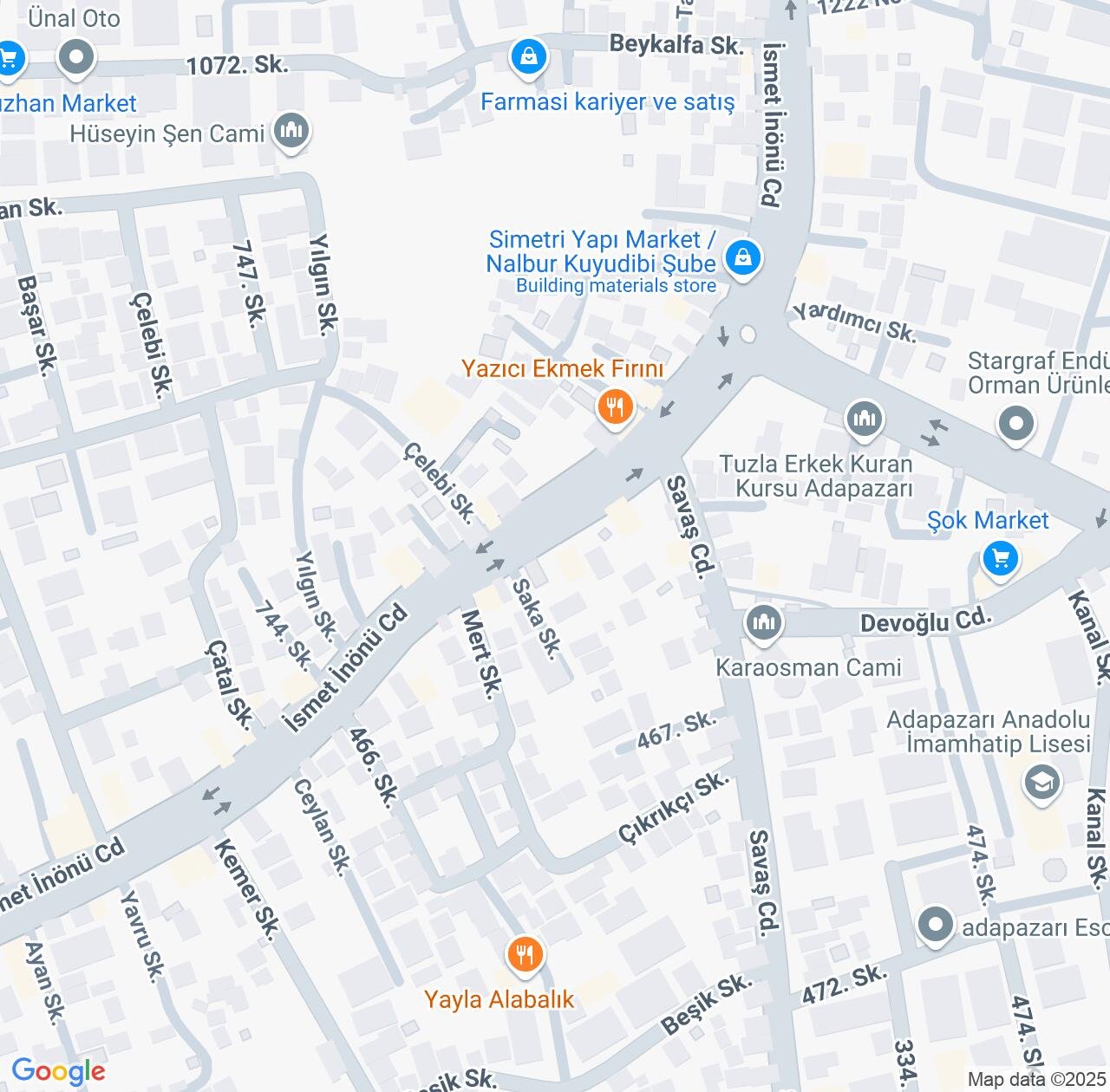 Map image for Intellectual Property Lawyers in Sakarya and Turkey IP firms at coordinates  ; .