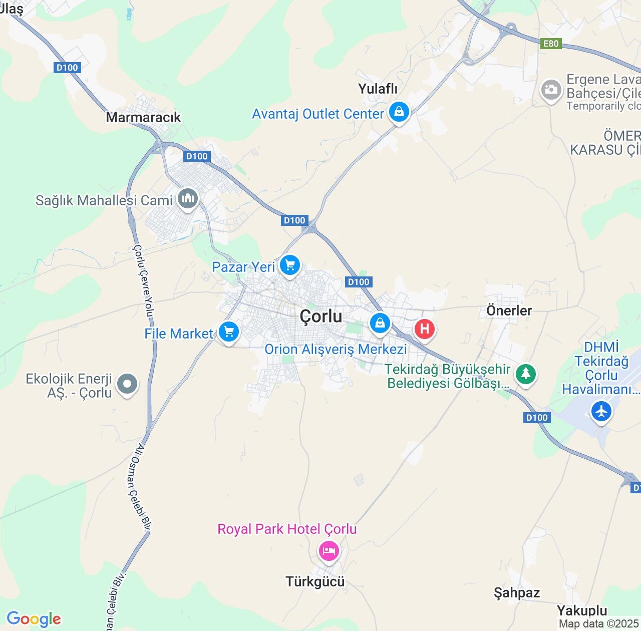 Map image for Intellectual Property Lawyers in Corlu and Tekirdag IP firms at coordinates  ; .
