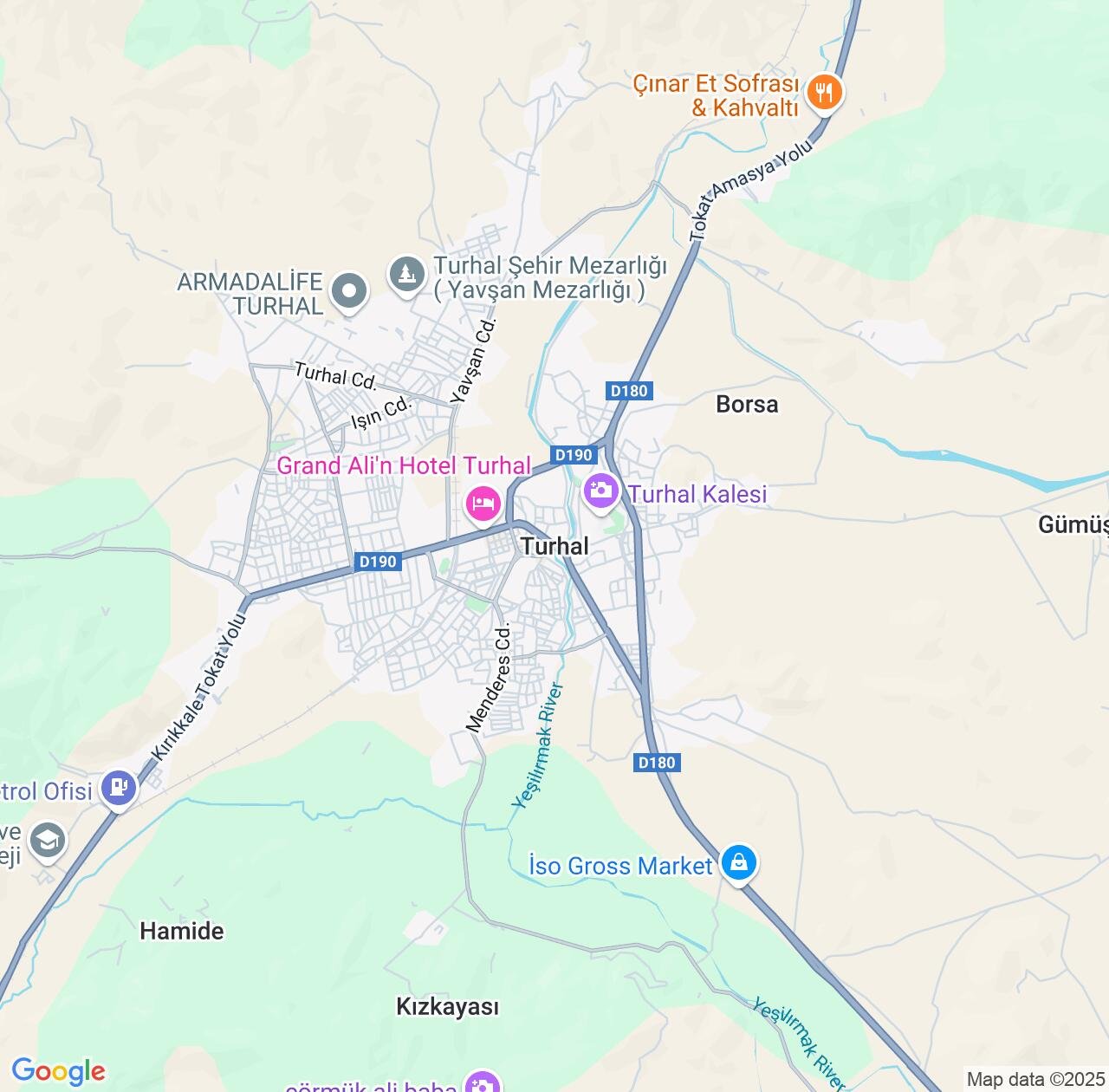 Map image for Intellectual Property Lawyers in Turhal and Tokat Province IP firms at coordinates  ; .