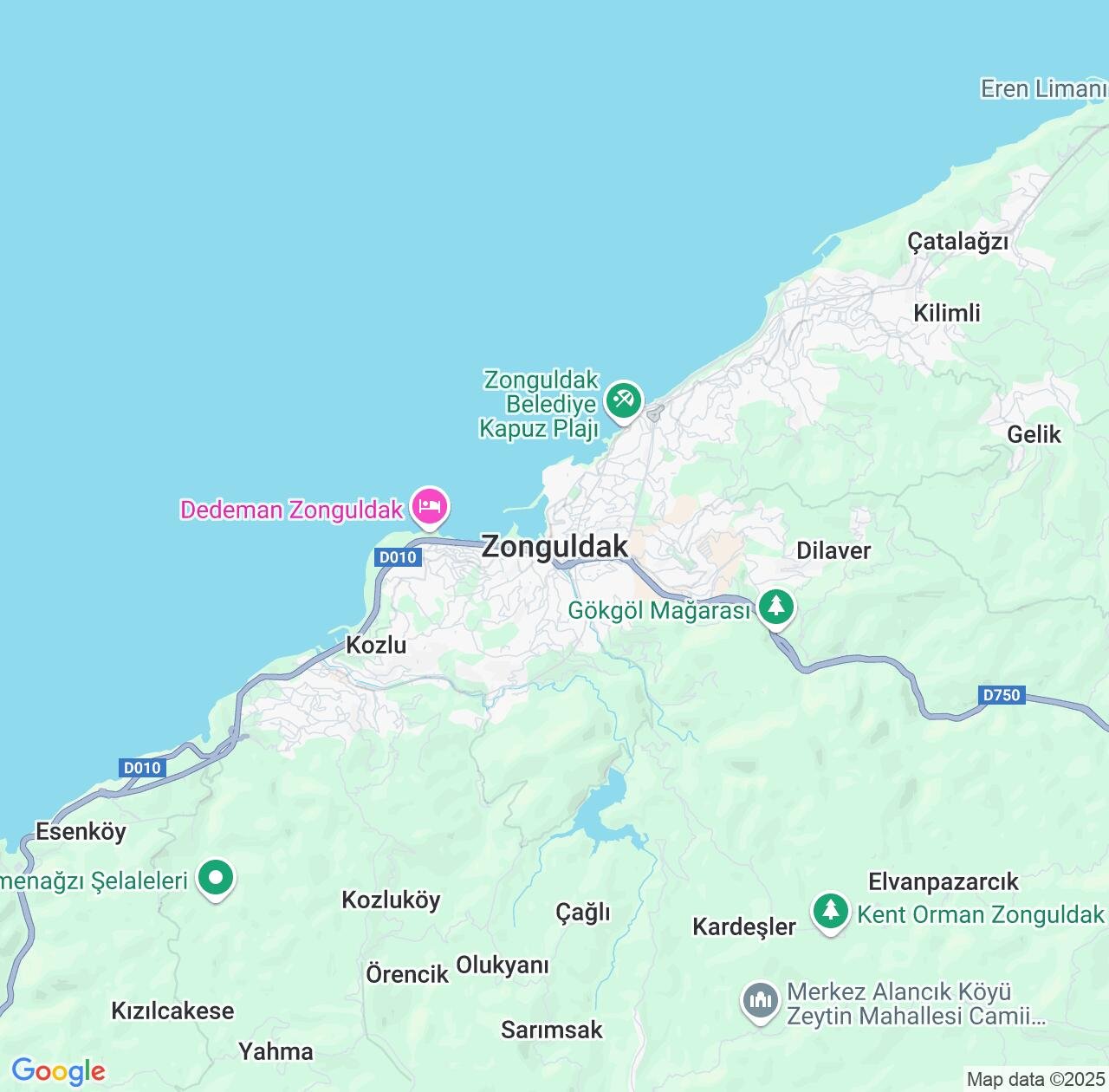 Map image for Intellectual Property Lawyers in Zonguldak and Zonguldak Province IP firms at coordinates  ; .