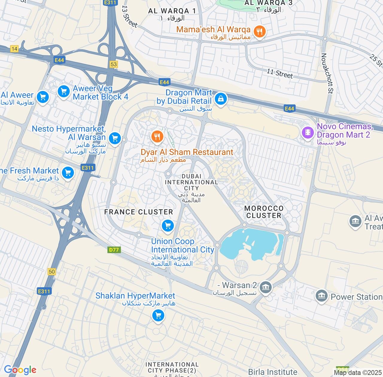 Map image for Intellectual Property Lawyers in International City and Dubai IP firms at coordinates  ; .