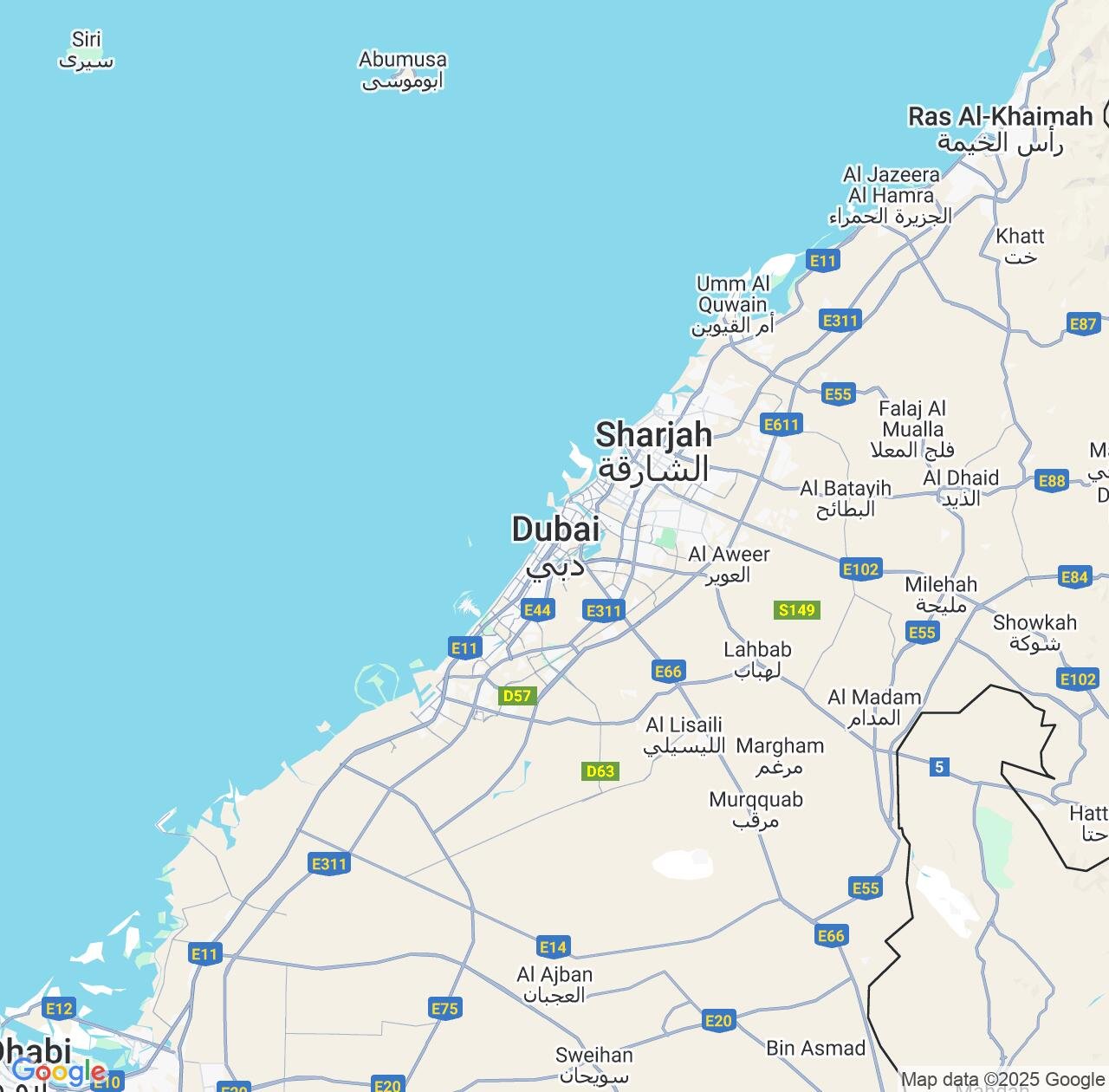 Map image for Intellectual Property Lawyers in Dubai and United Arab Emirates IP firms at coordinates  ; .