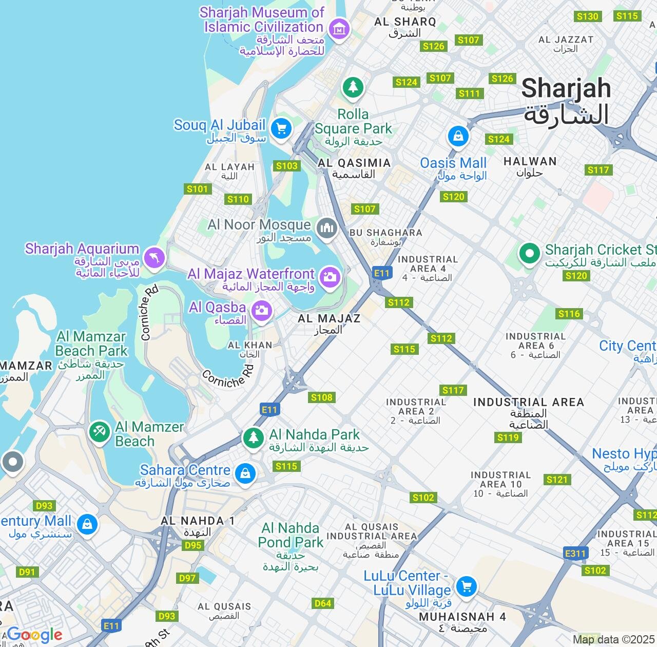 Map image for Intellectual Property Lawyers in Al Majaz and Sharjah IP firms at coordinates  ; .