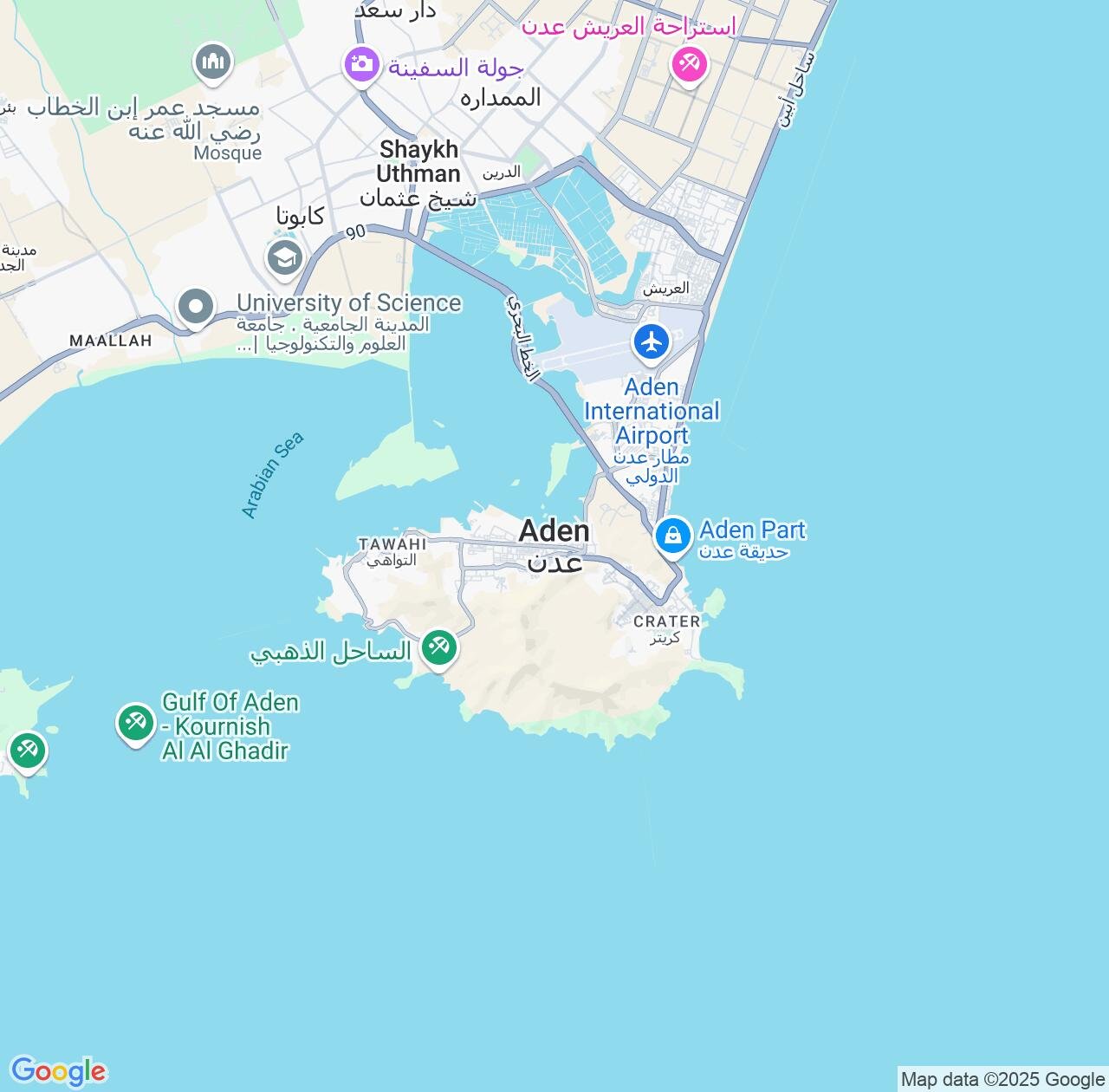 Map image for Intellectual Property Lawyers in Aden and Yemen IP firms at coordinates  ; .