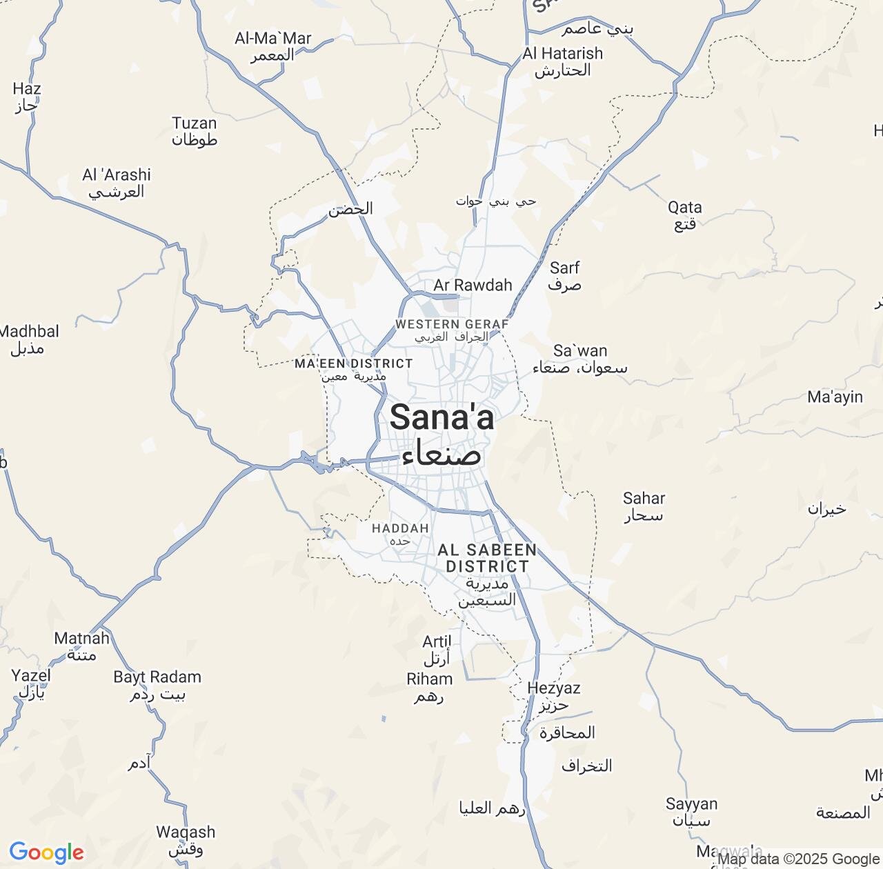Map image for Intellectual Property Lawyers in Sanaa and Amanat Alasimah IP firms at coordinates  ; .