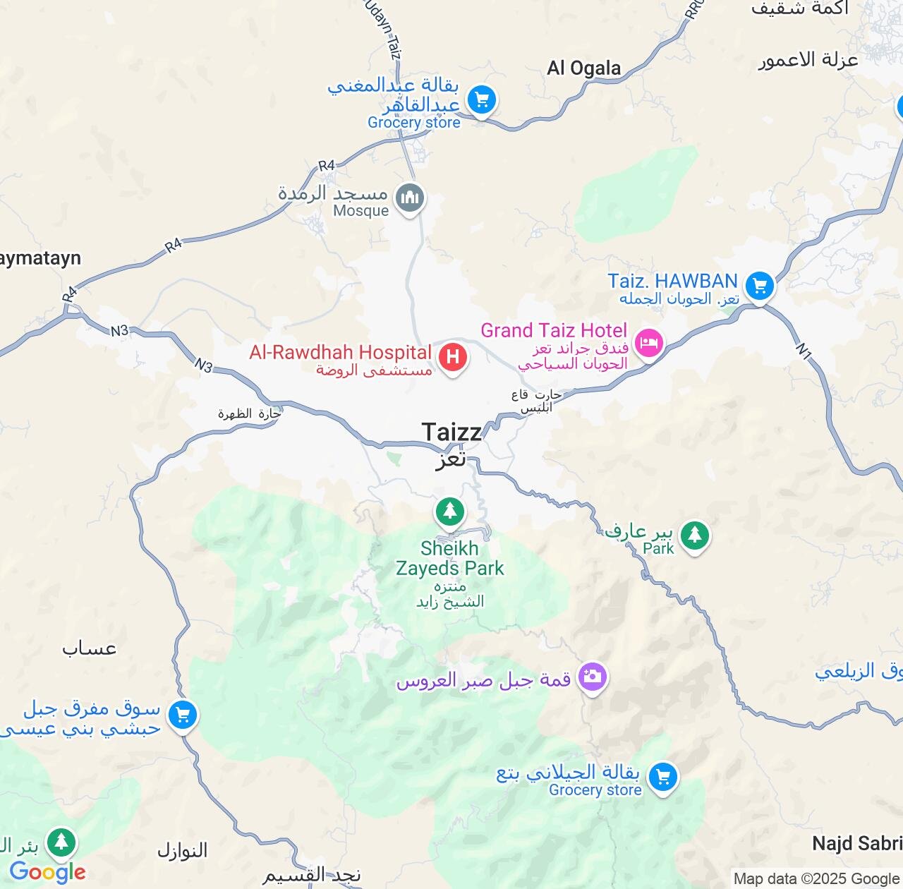 Map image for Intellectual Property Lawyers in Taiz and Ta‘izz IP firms at coordinates  ; .