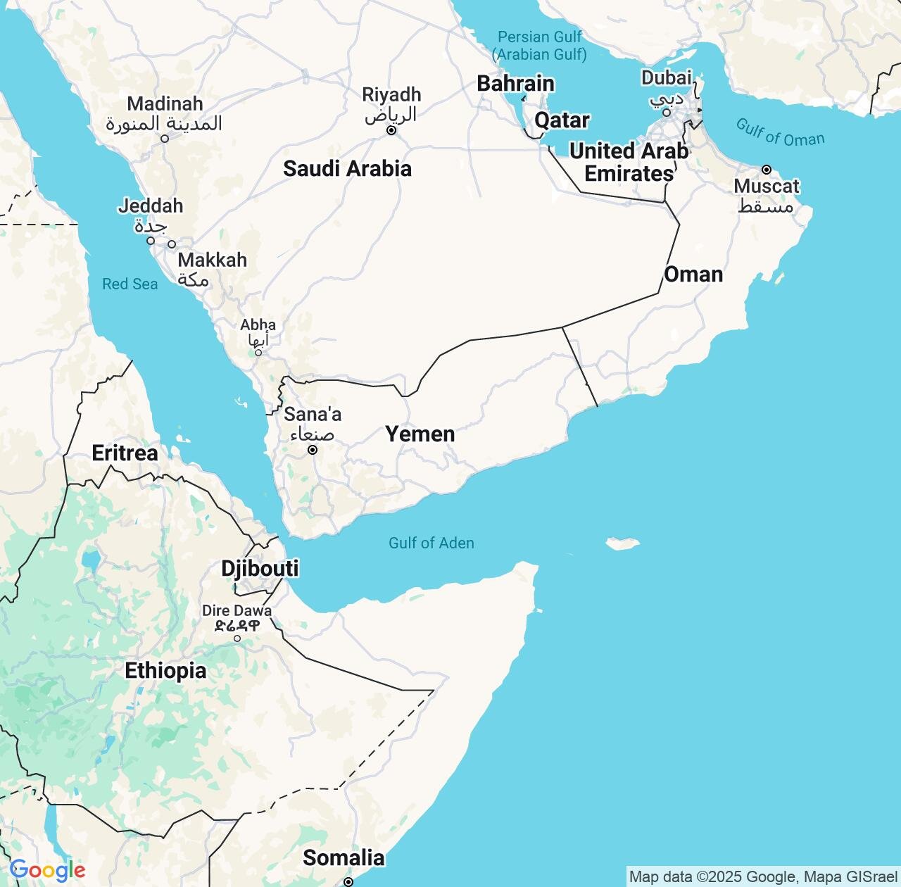 Map image for Intellectual Property Lawyers in Yemen and Middle East IP firms at coordinates  ; .