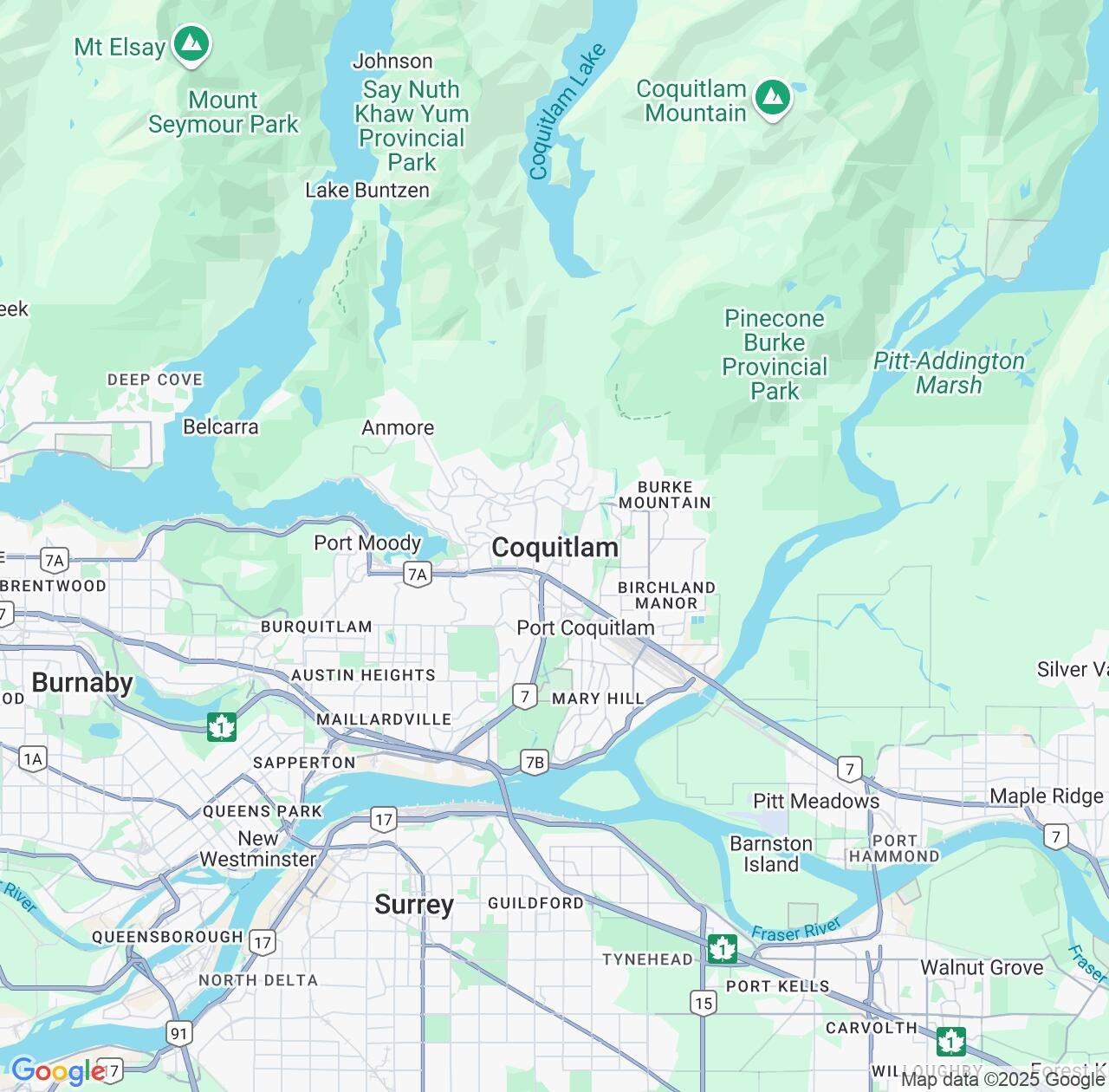Map image for Intellectual Property Lawyers in Coquitlam and British Columbia IP firms at coordinates  ; .