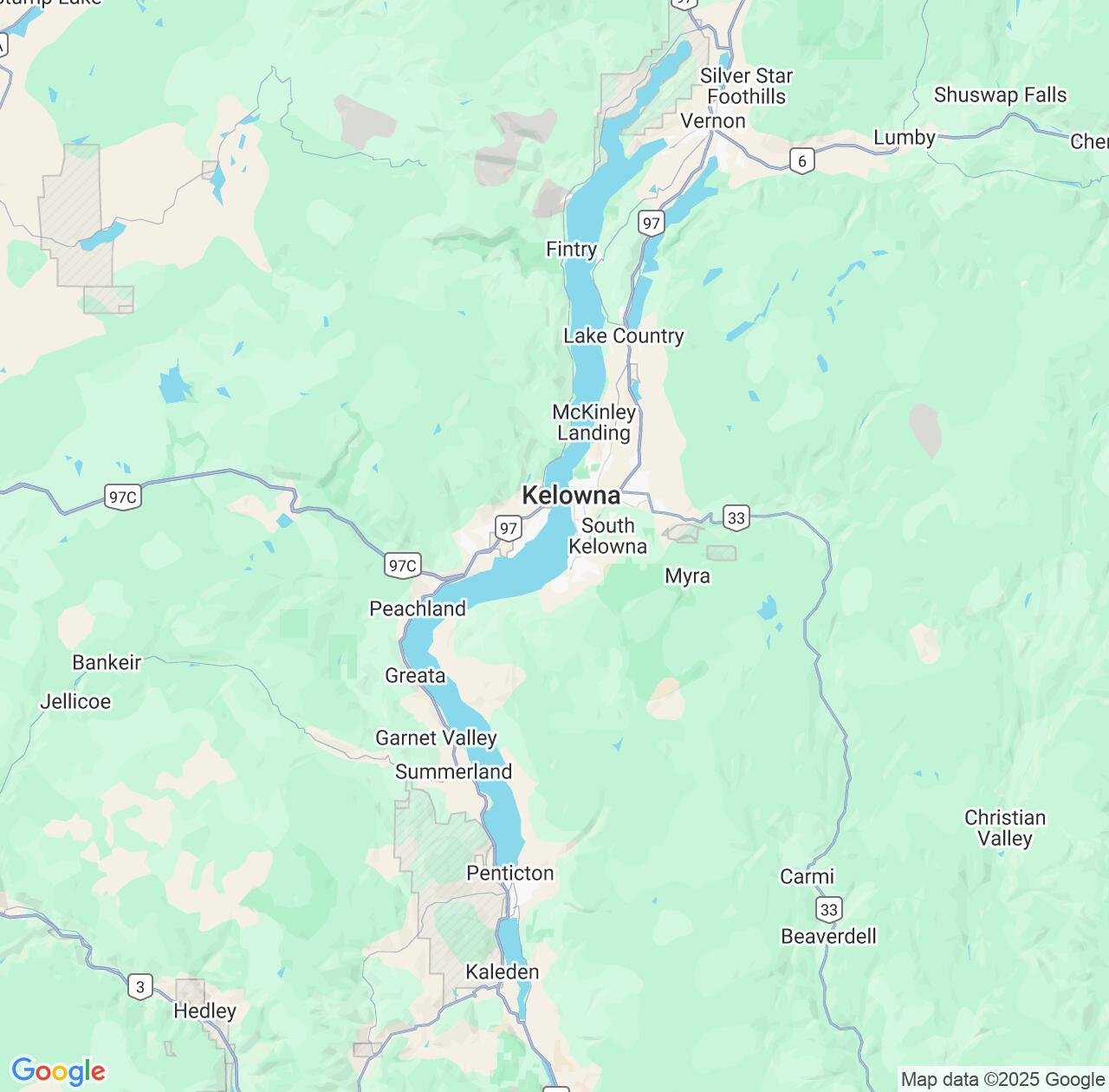 Map image for Intellectual Property Lawyers in Okanagan and British Columbia IP firms at coordinates  ; .
